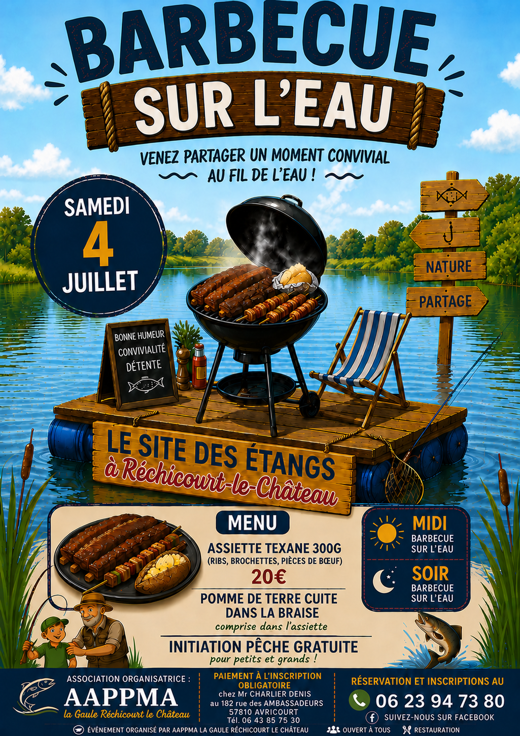 Barbecue sur l'eau