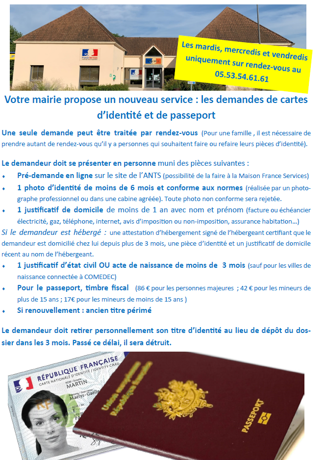 Examens, vacances, voyages : anticipez vos demandes de carte d'identité et passeport !