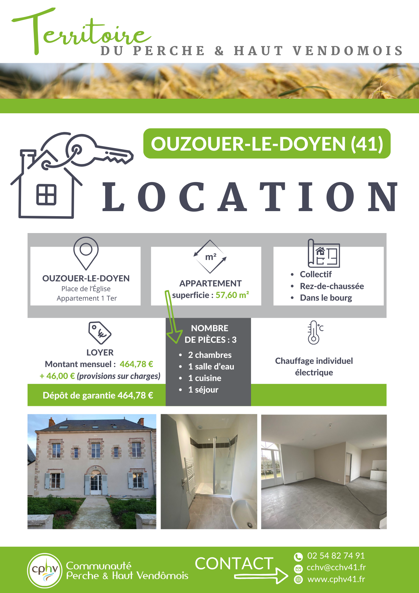 Location logements sur le territoire communautaire