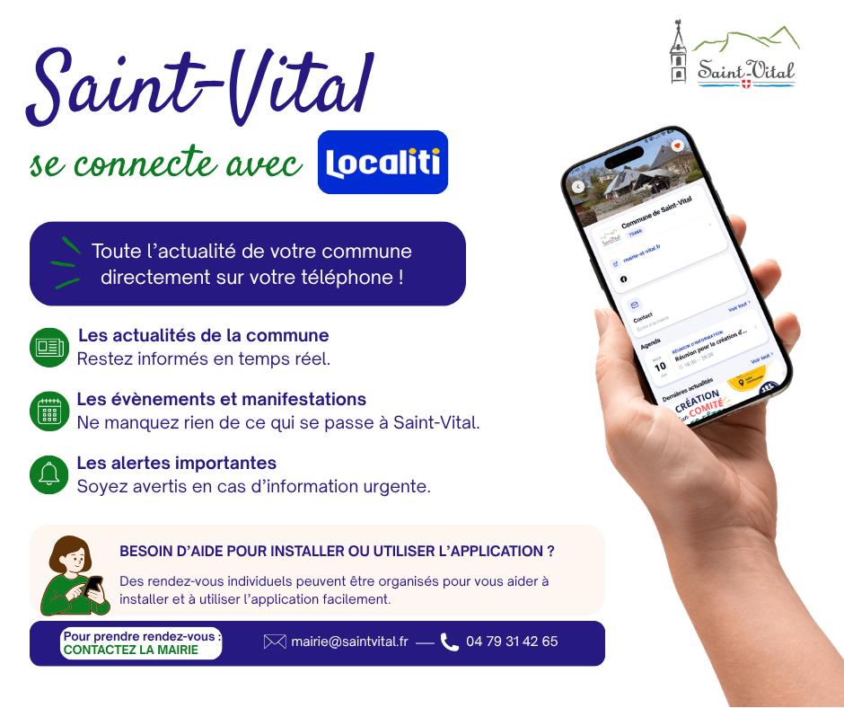 📱 Saint-Vital se connecte avec Localiti !
