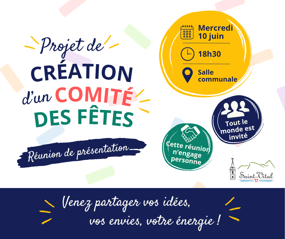 Réunion - Projet de création d'un comité des fêtes