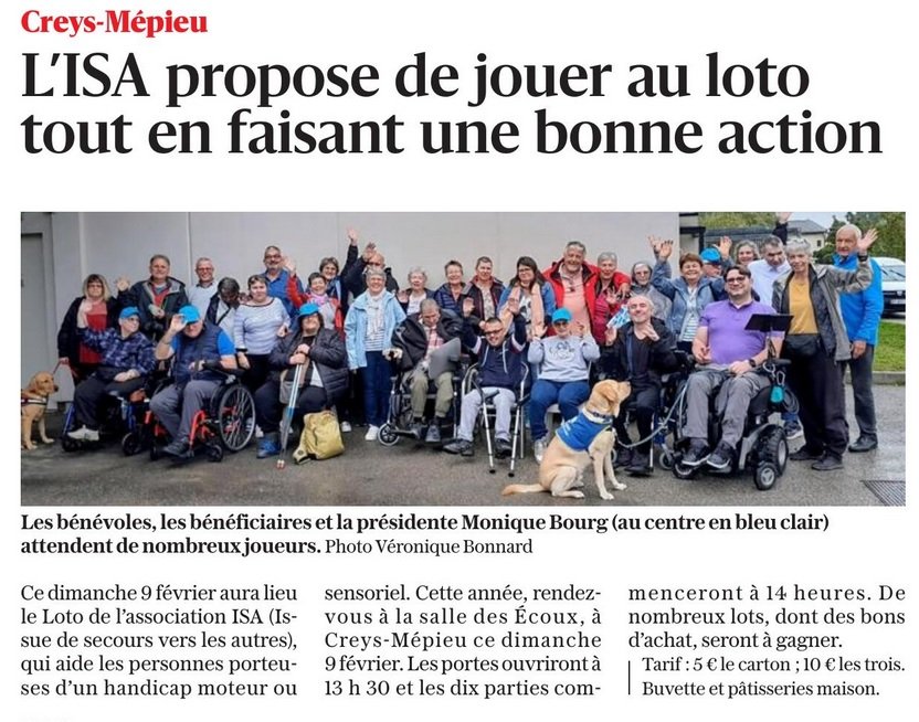 L'ISA propose de jouer au loto tout en faisant une bonne action