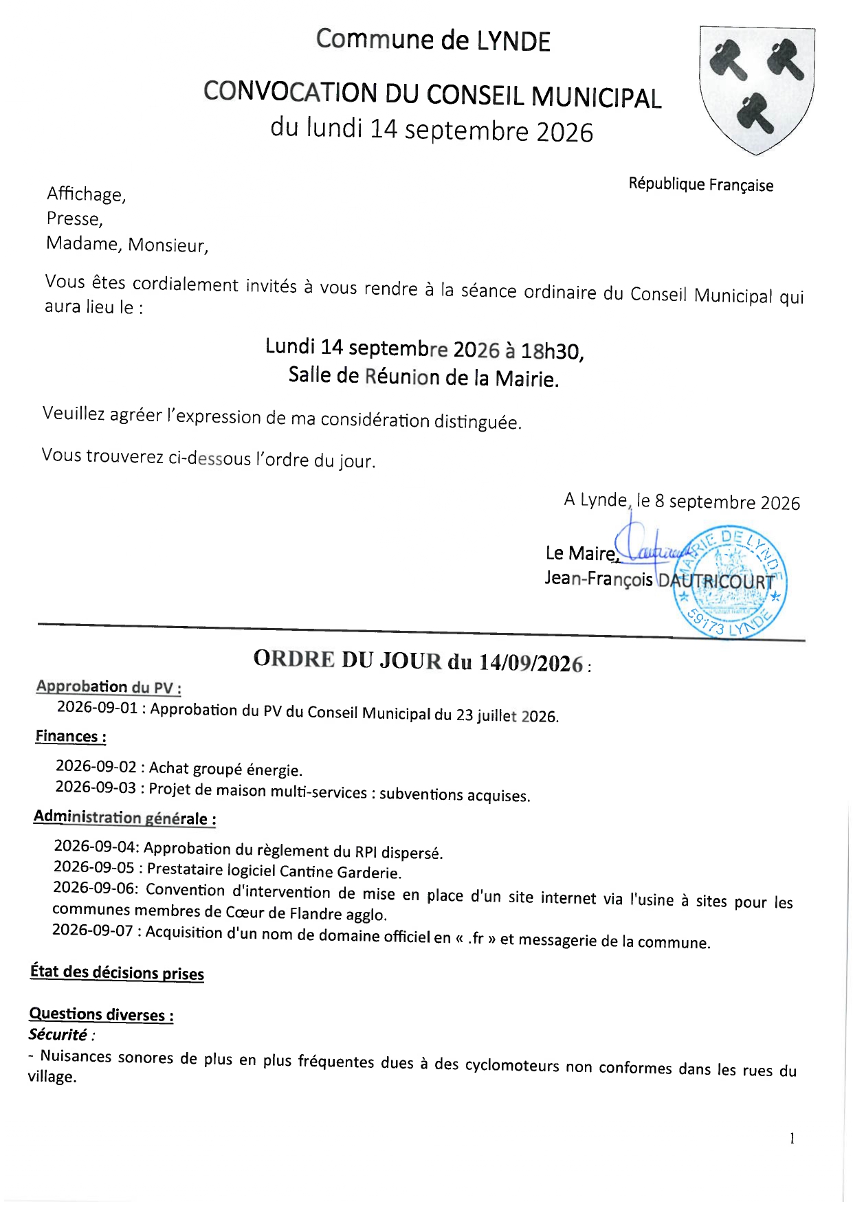 Ordre du Jour du Conseil Municipal du 14 Septembre 2026_page-0001.jpg