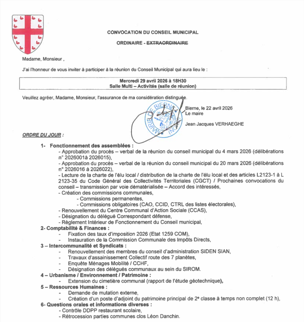 Conseil municipal