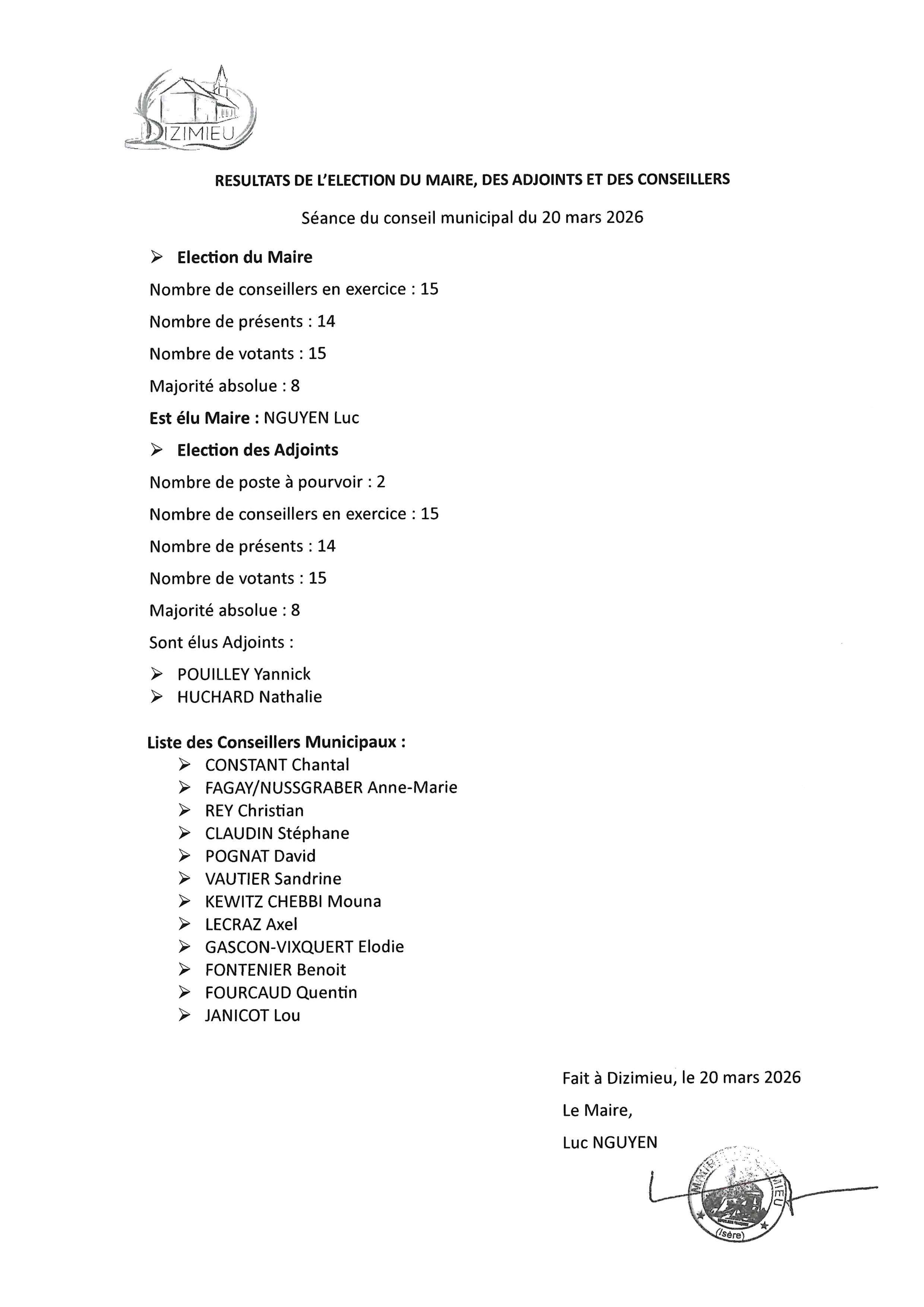 Élections Municipales 2026