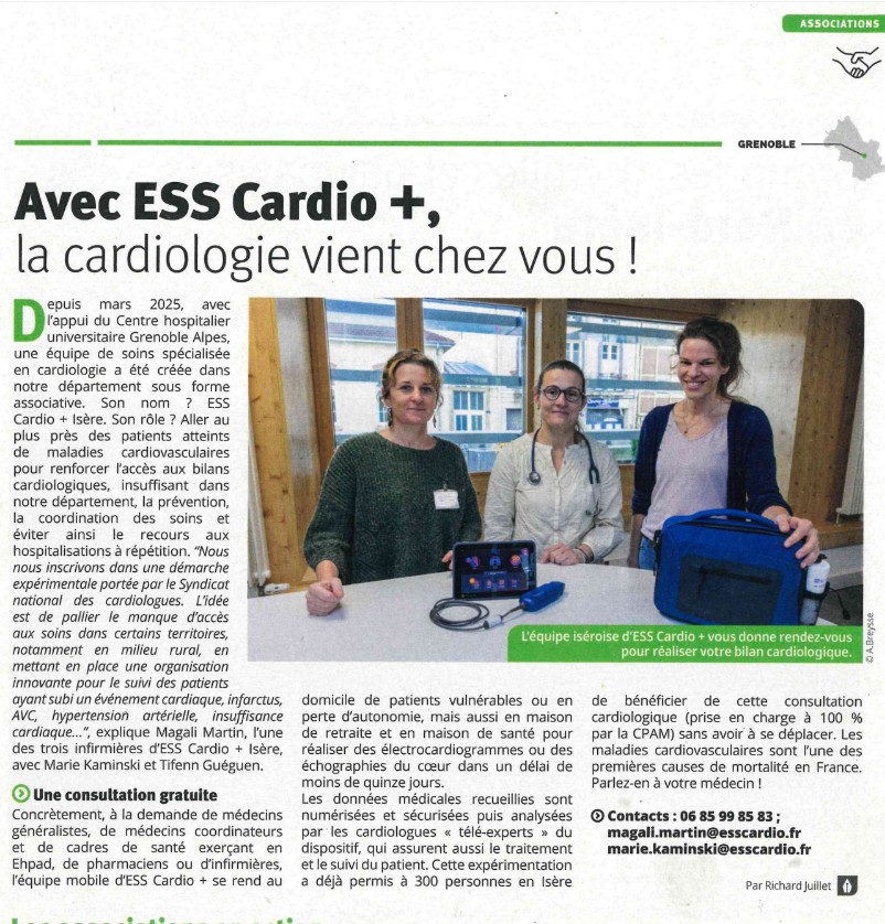 La cardiologie vient chez vous