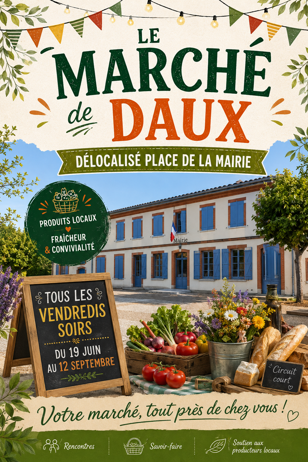 Délocalisation du marché de Daux