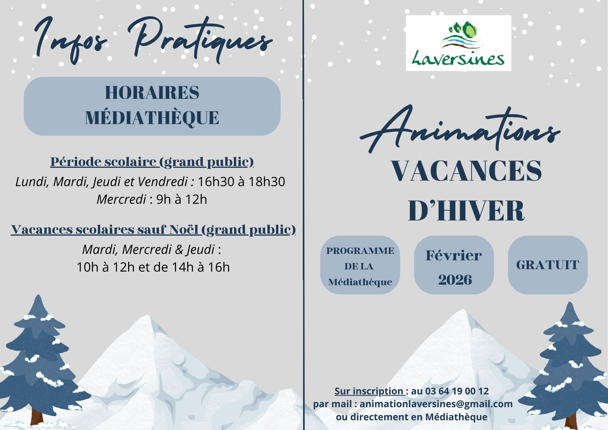 PROGRAMME MEDIATHEQUE