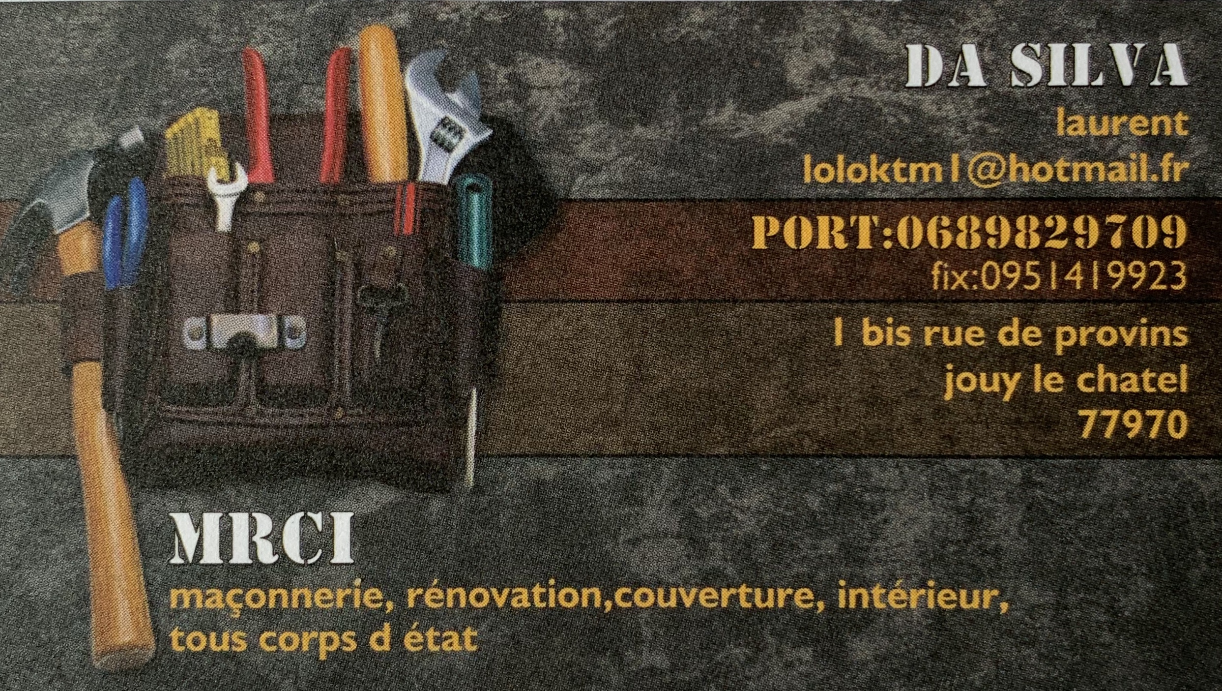 Carte MRC Da silva