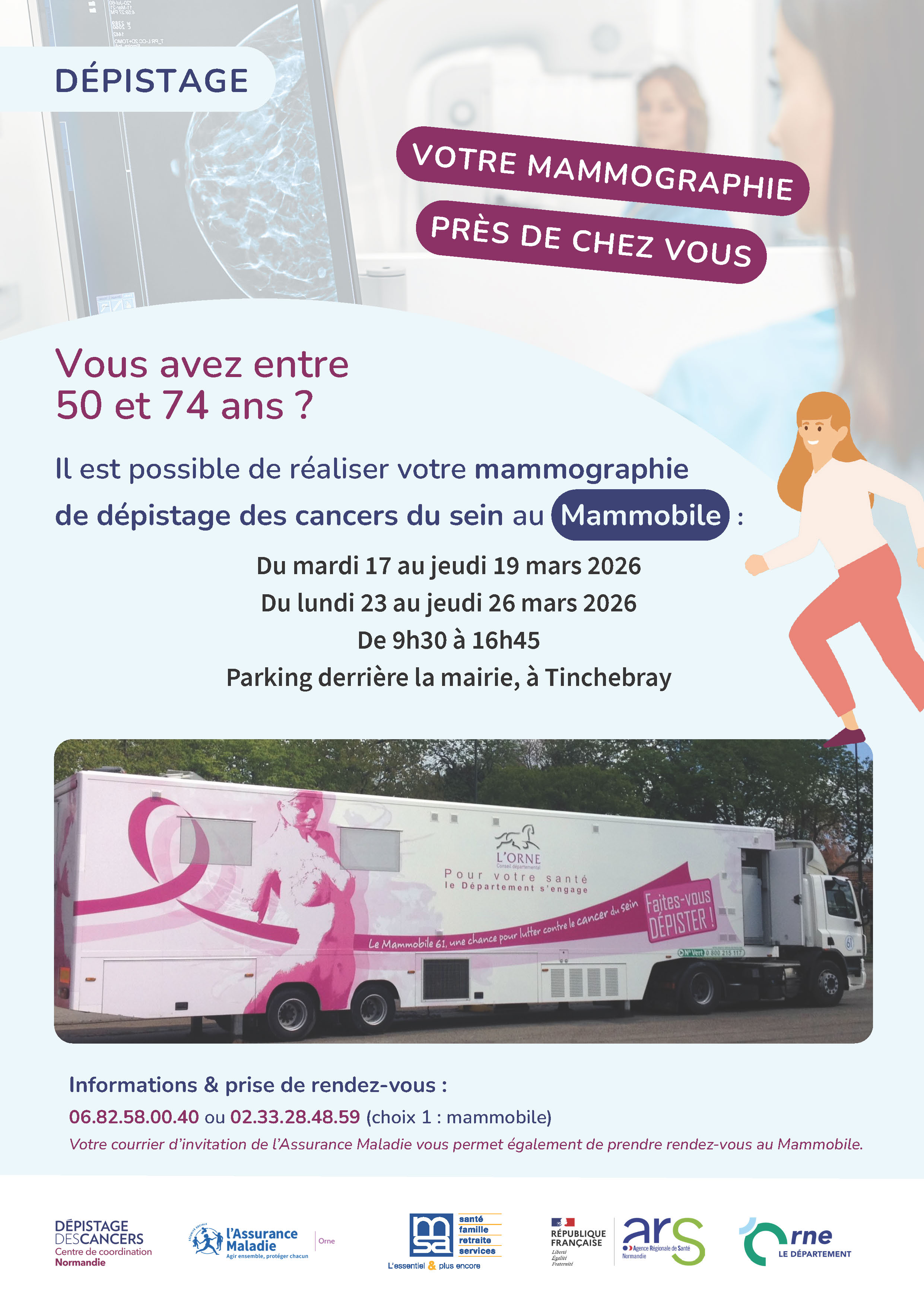 Mammobile : les prochains passages sur Tinchebray