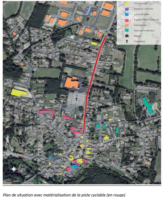 Plan de situation avec matérialisation de la piste cyclable.JPG