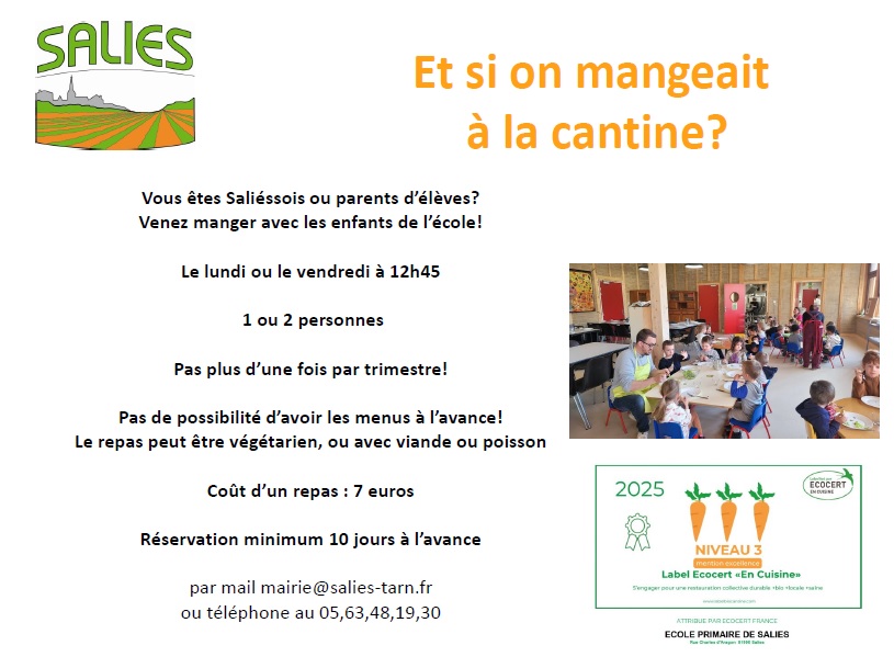 Et si on mangeait à la cantine?