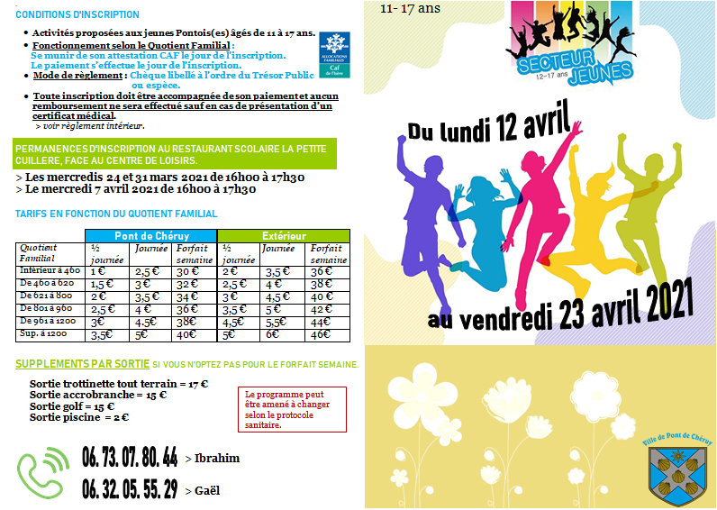 Conditions d'inscription