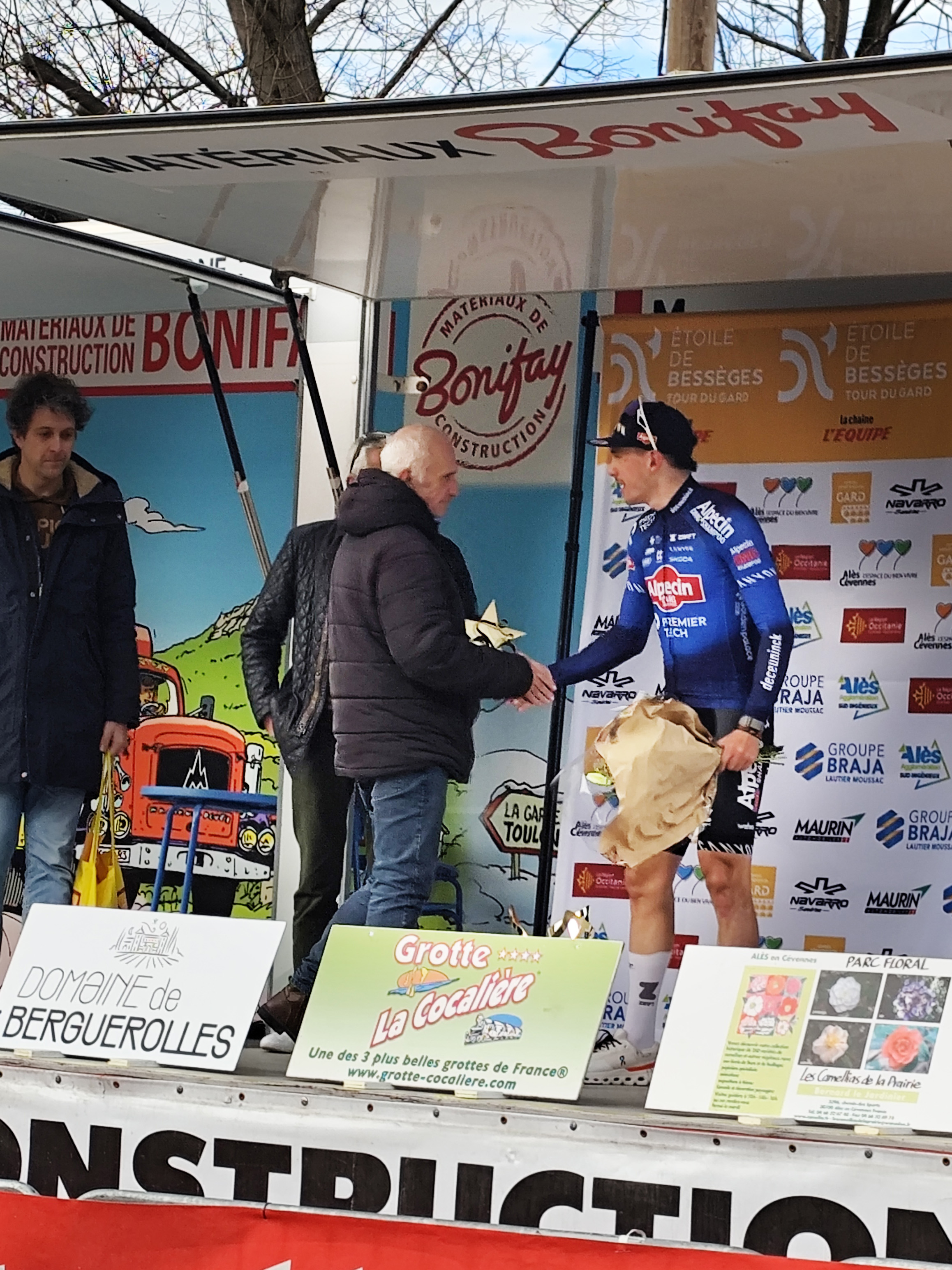 Podium Étoile de Bessèges 2026