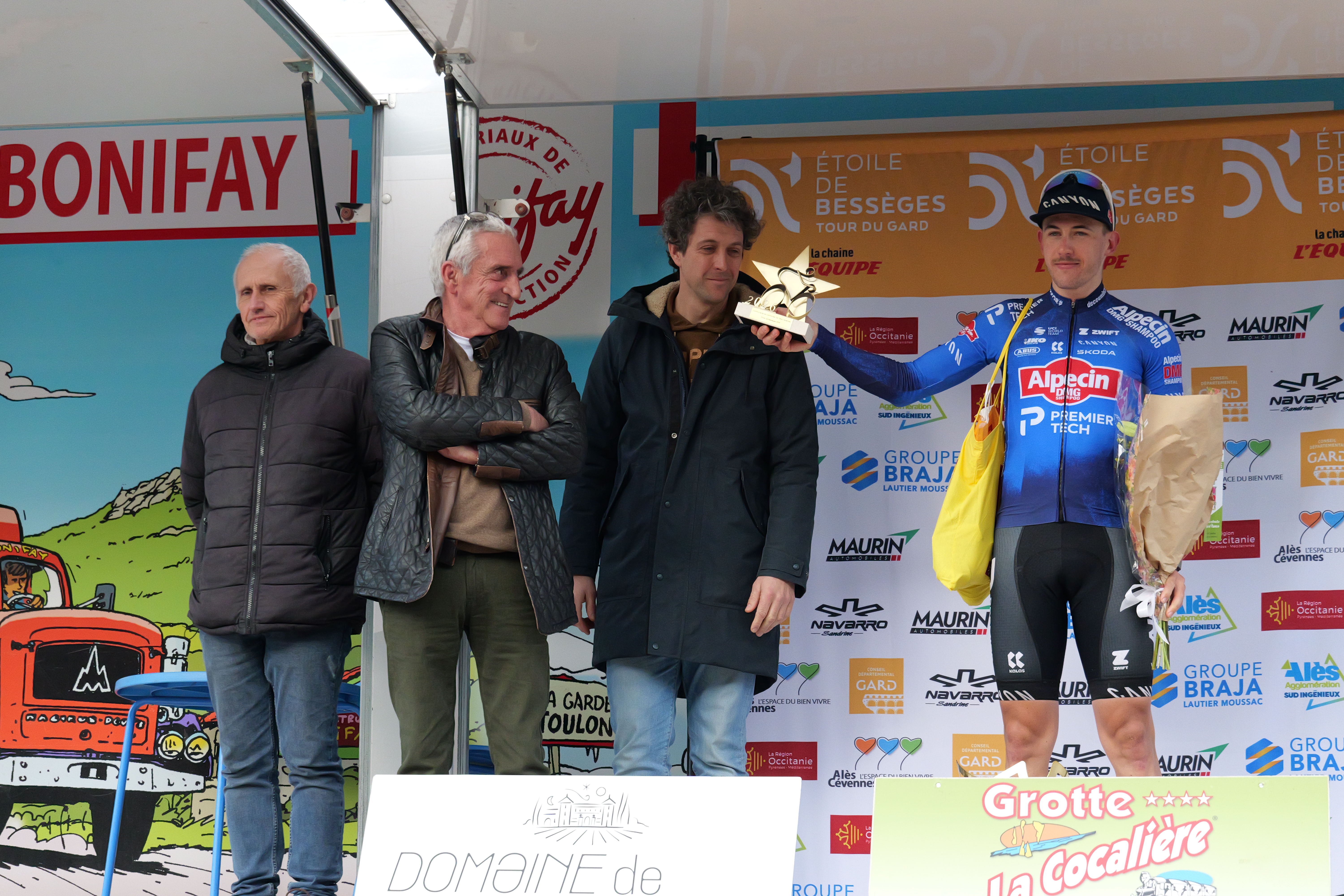 Podium Étoile de Bessèges 2026