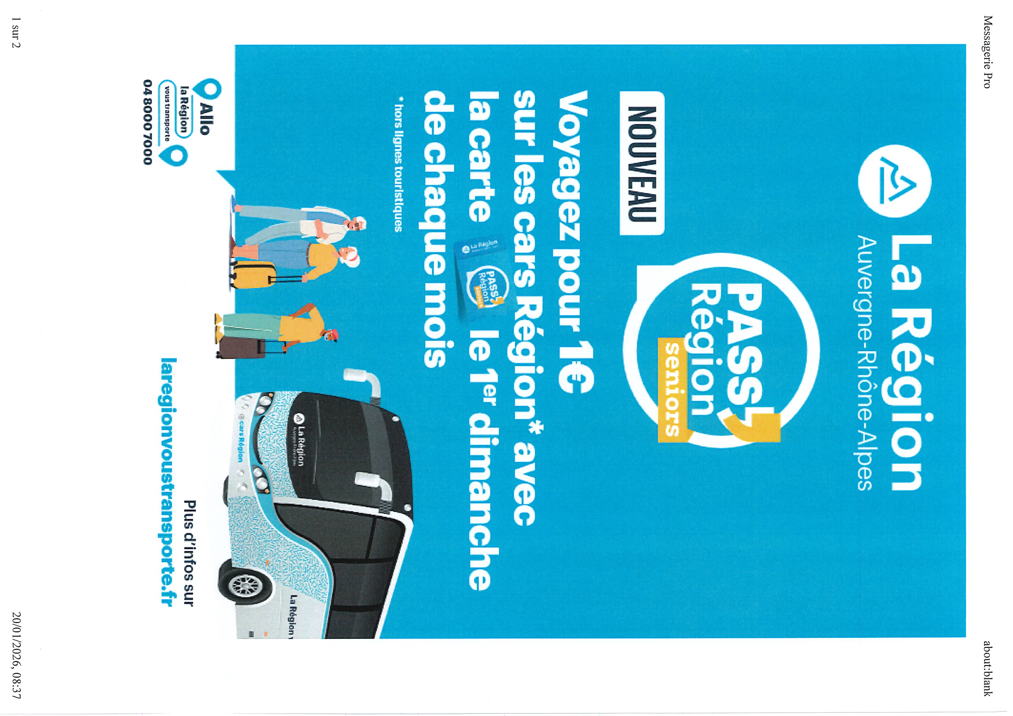 PASS RÉGION SÉNIOR