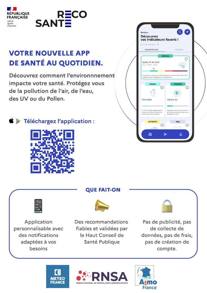 Nouvelle application "RECOSANTE"