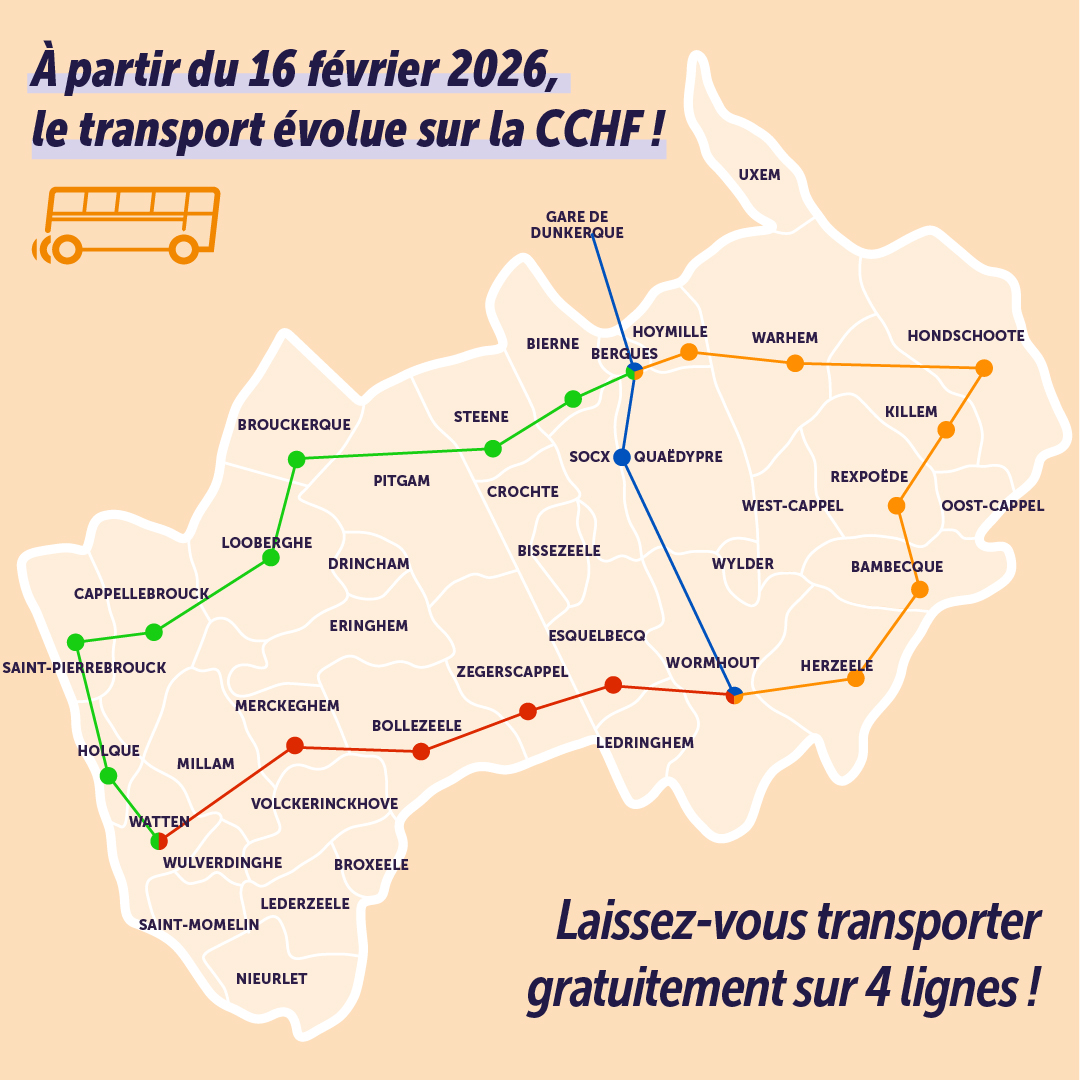Nouveau : 4 lignes gratuites de navettes et minibus