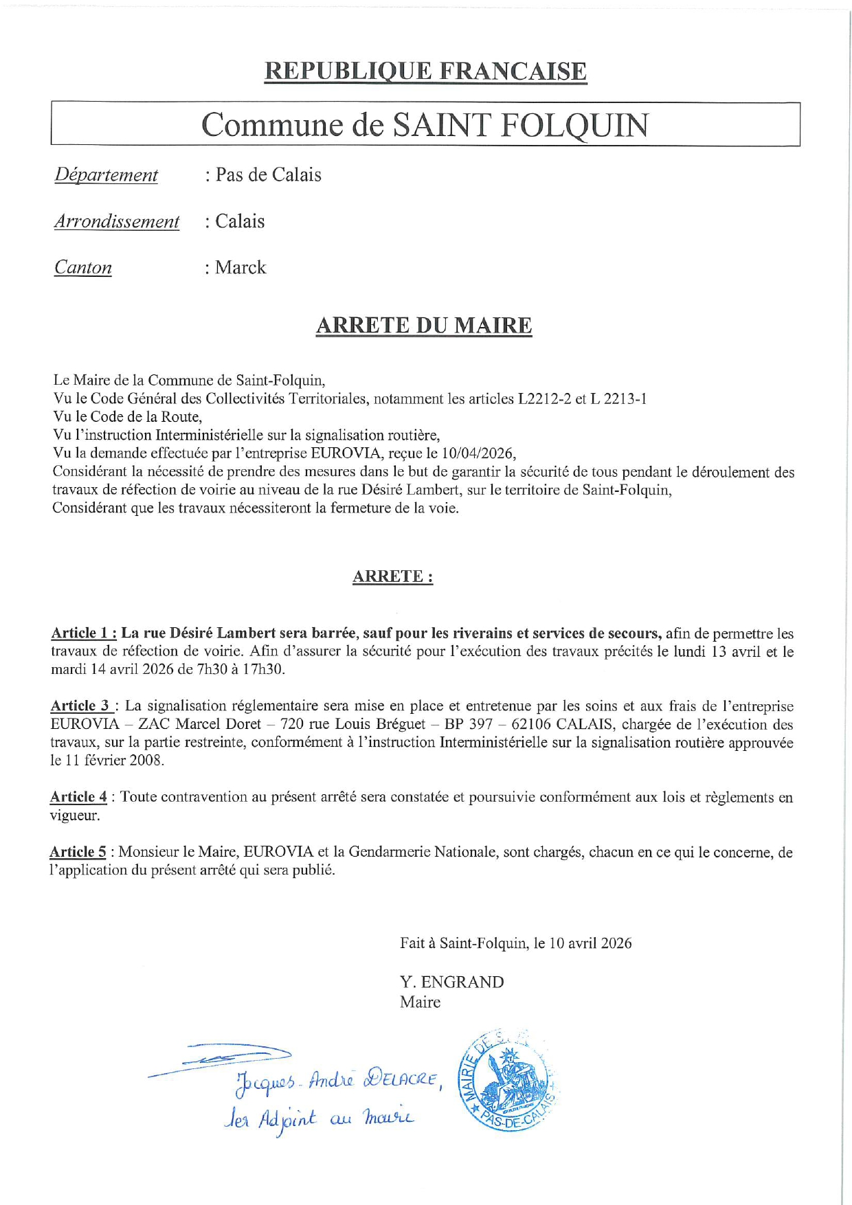 Rue Désiré Lambert 13 et 14 avril.jpg