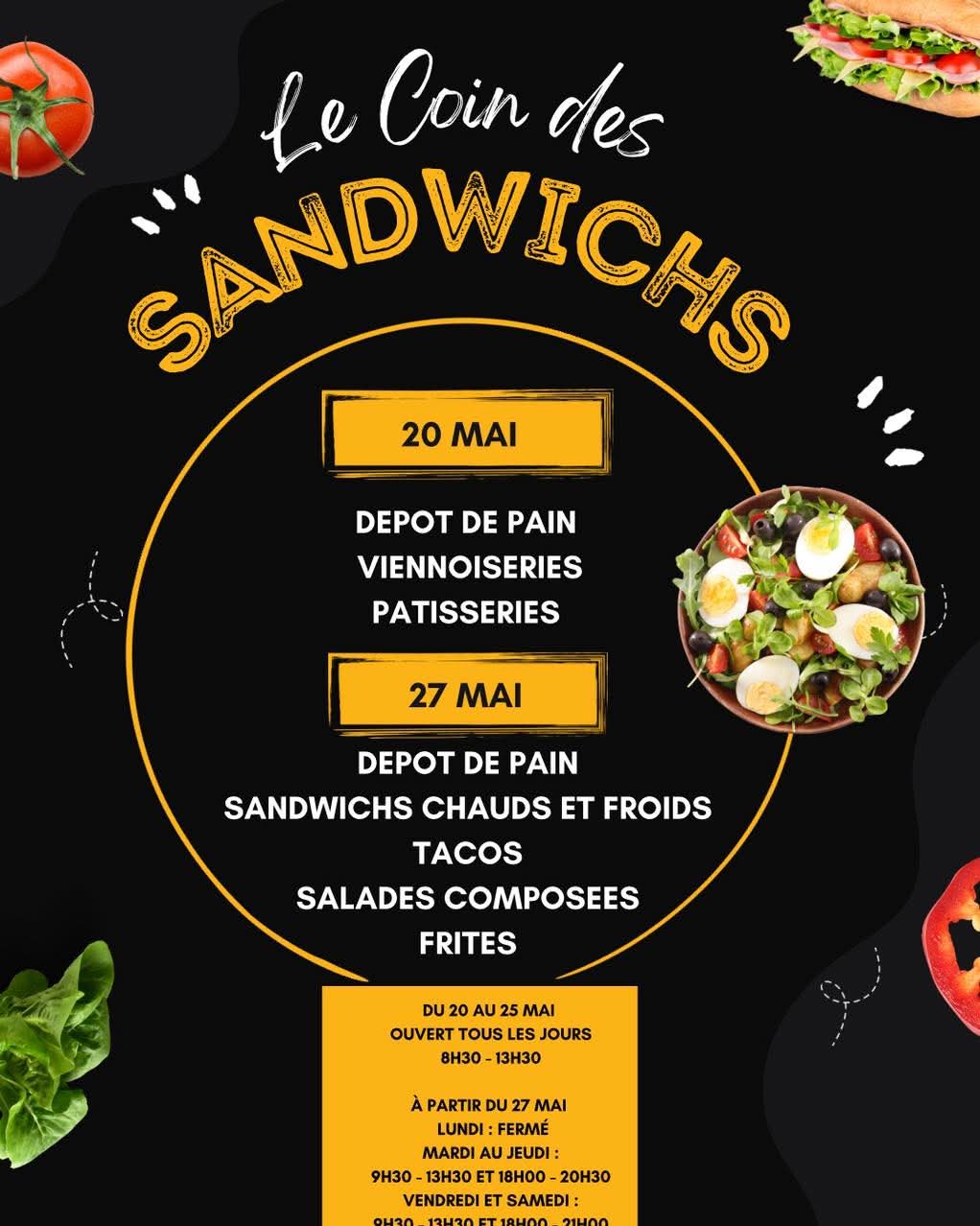 Le coin des sandwichs