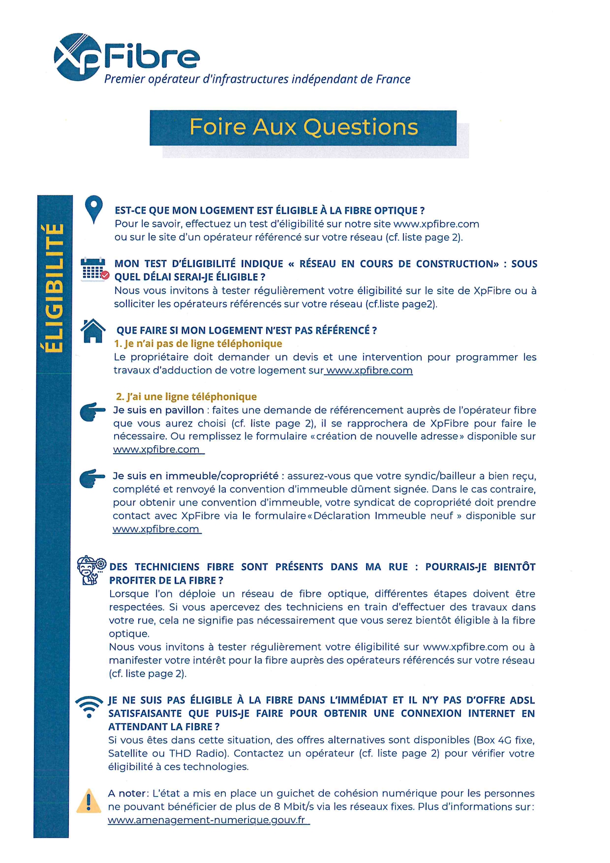 Comment savoir si vous êtes éligible à la fibre optique ?