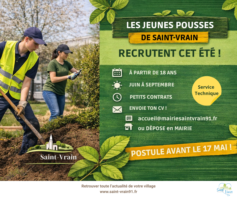 La Ville recrute – job d’été 🌱