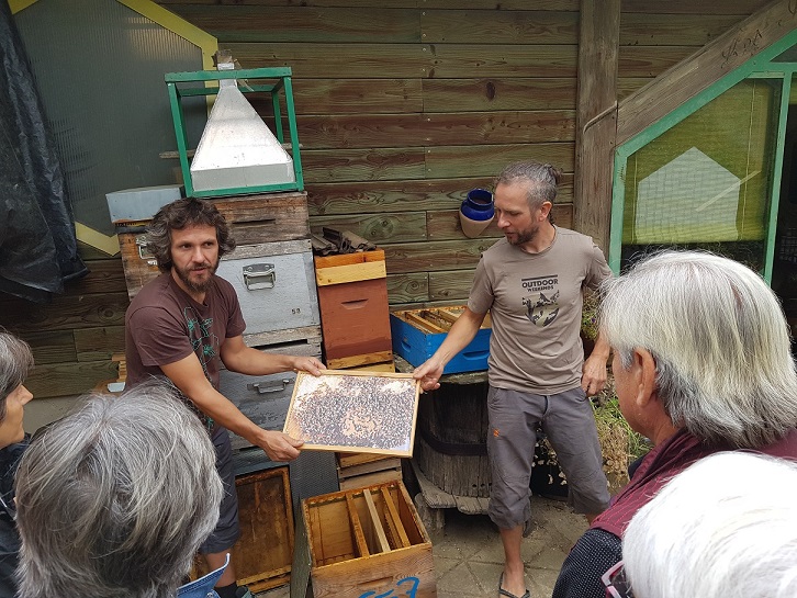 visite de la ferme apicole les ruchers au Trenta JDP 2019