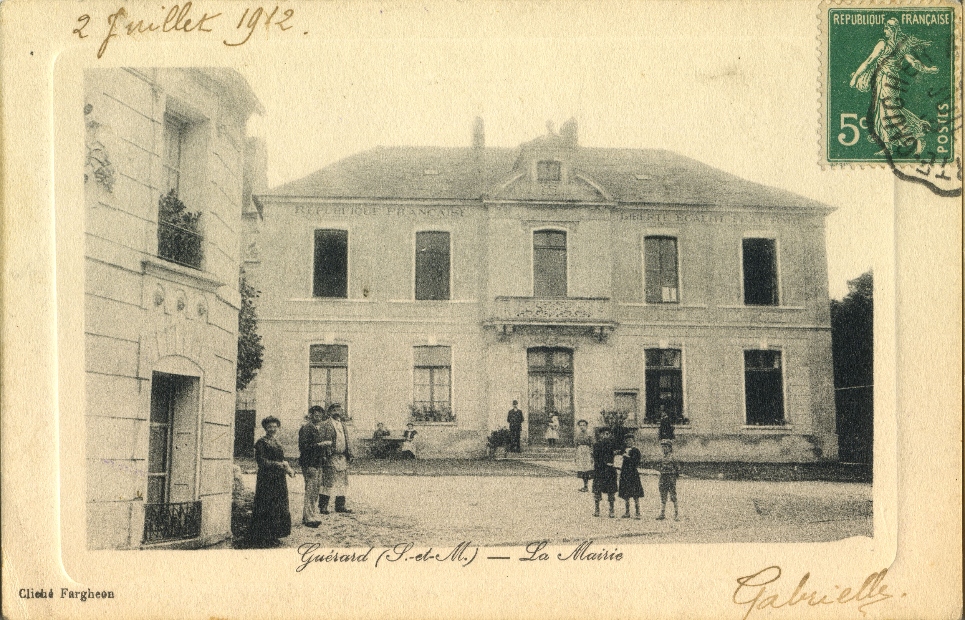 191 Guérard - Rue 19 la mairie 1912.jpg