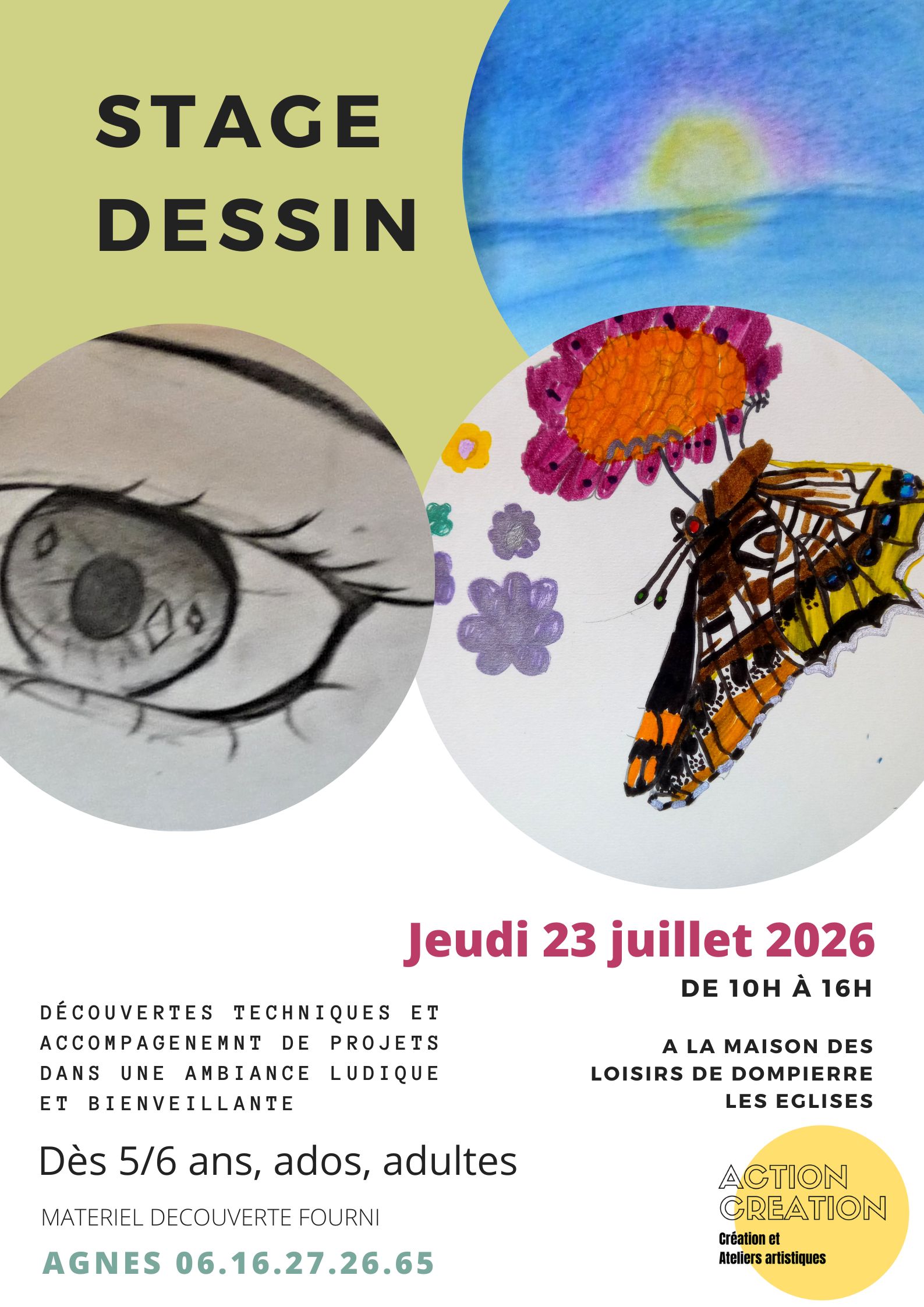 Stage de dessin - le jeudi 23 juillet