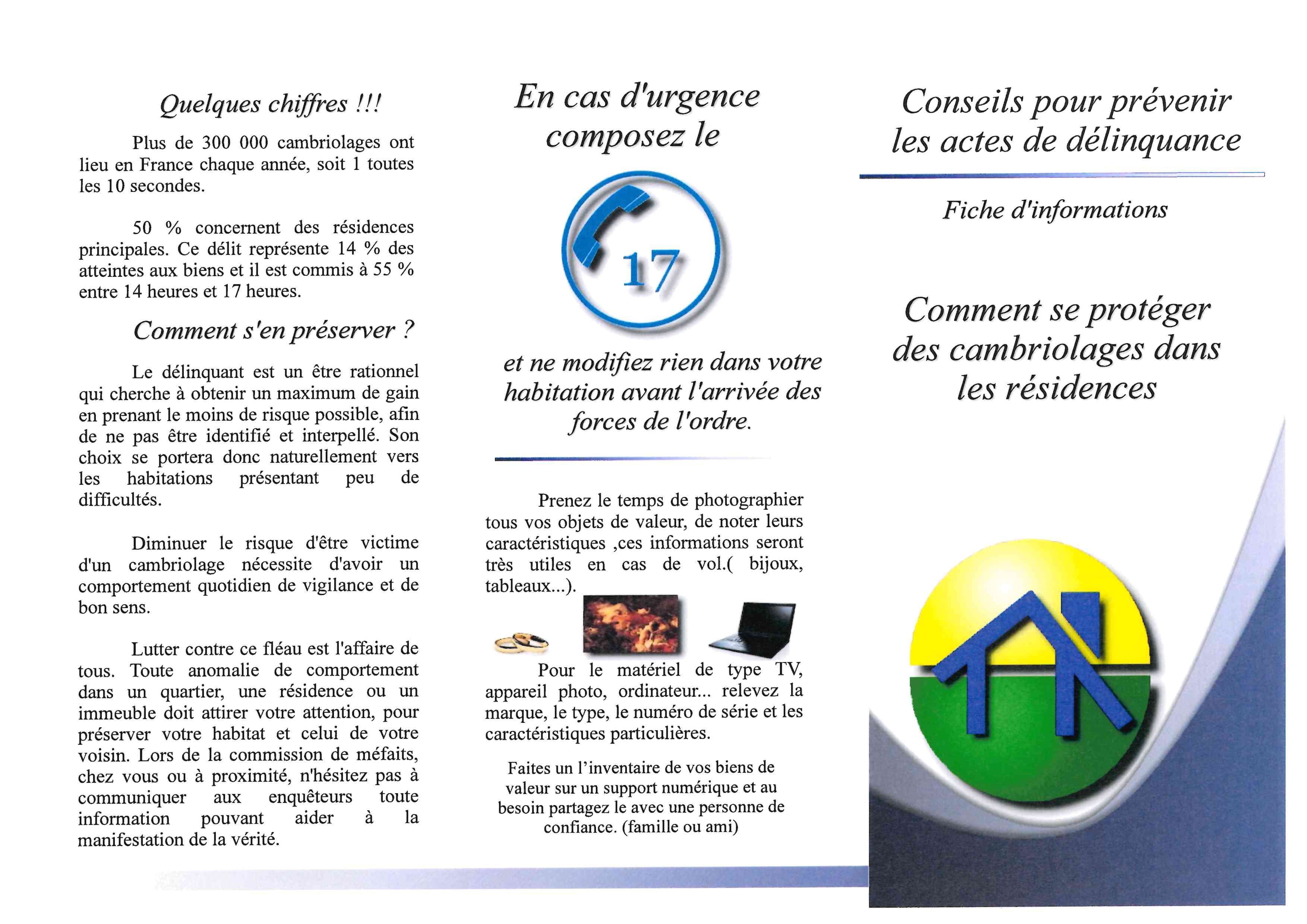 Conseils pour prévenir des actes de délinquance