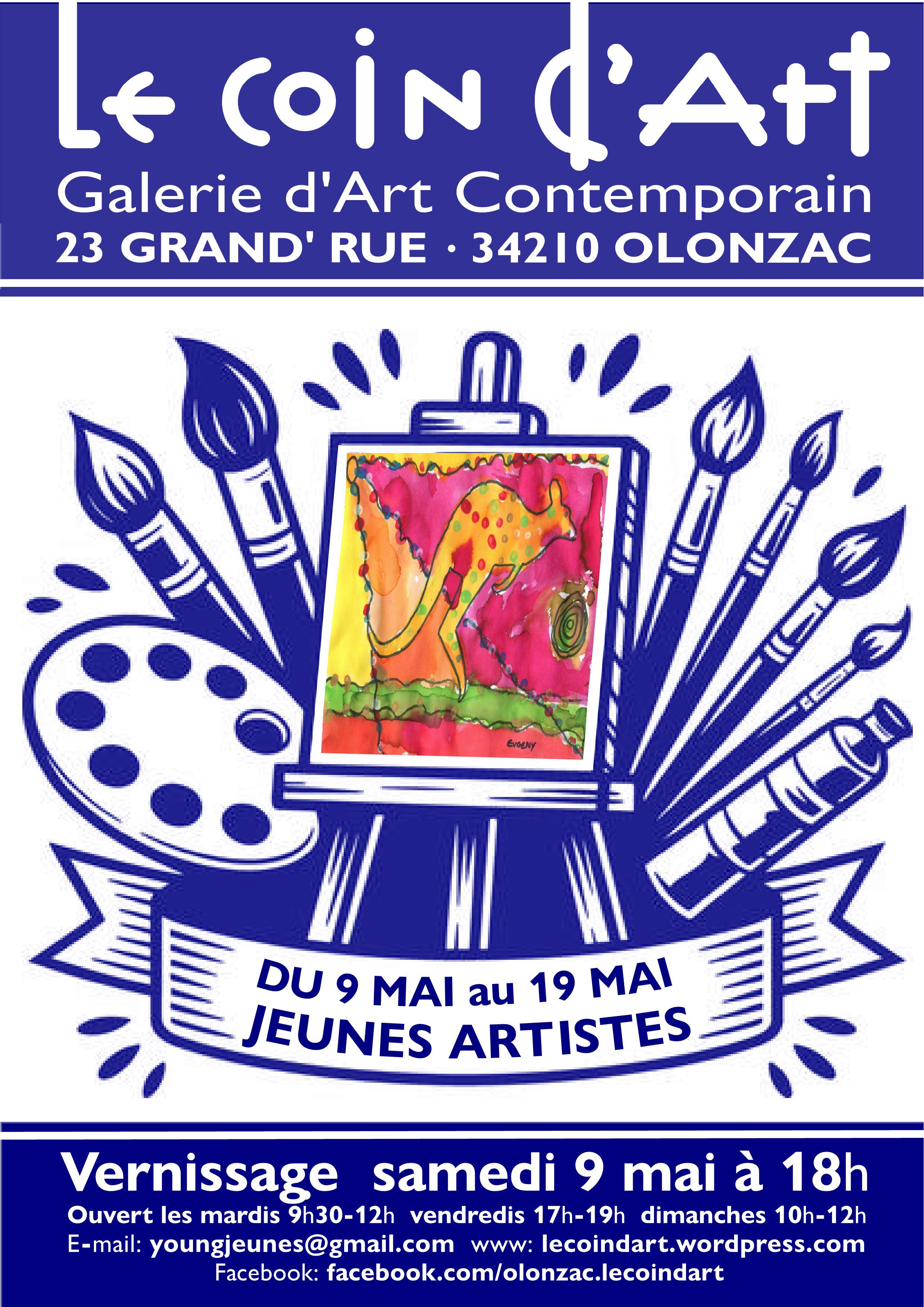 Le coin d_art Olonzac vernissage 9 mai jeunes artistes.jpg