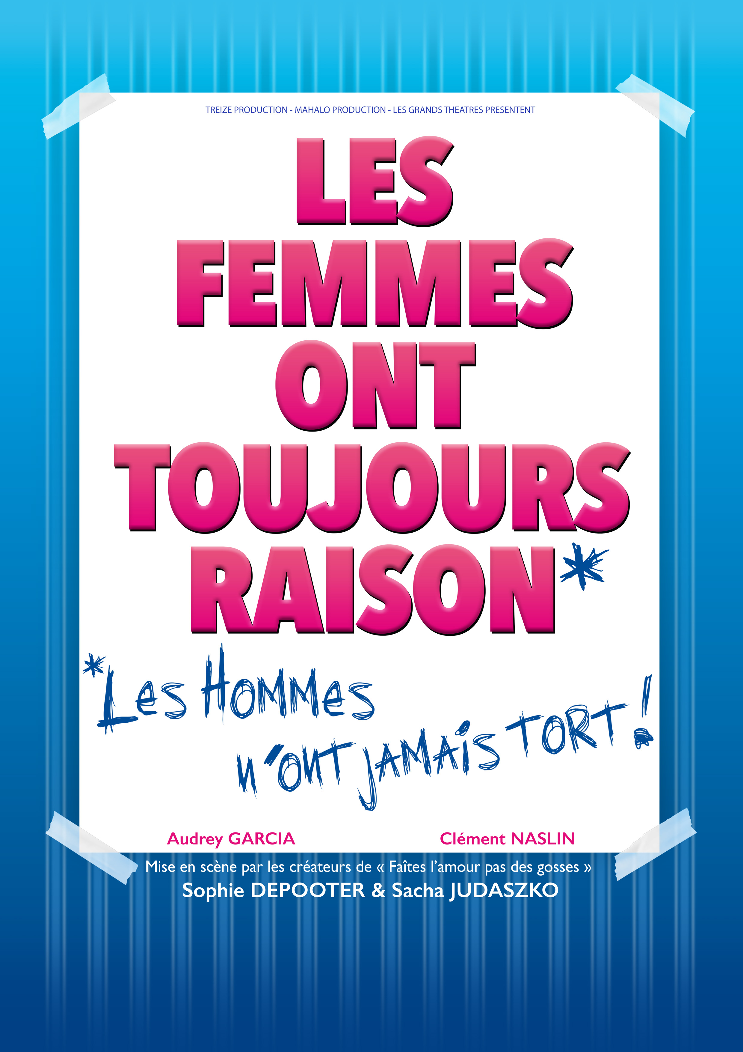 Affiche de la pièce de Théâtre "Les femmes ont toujours raison"