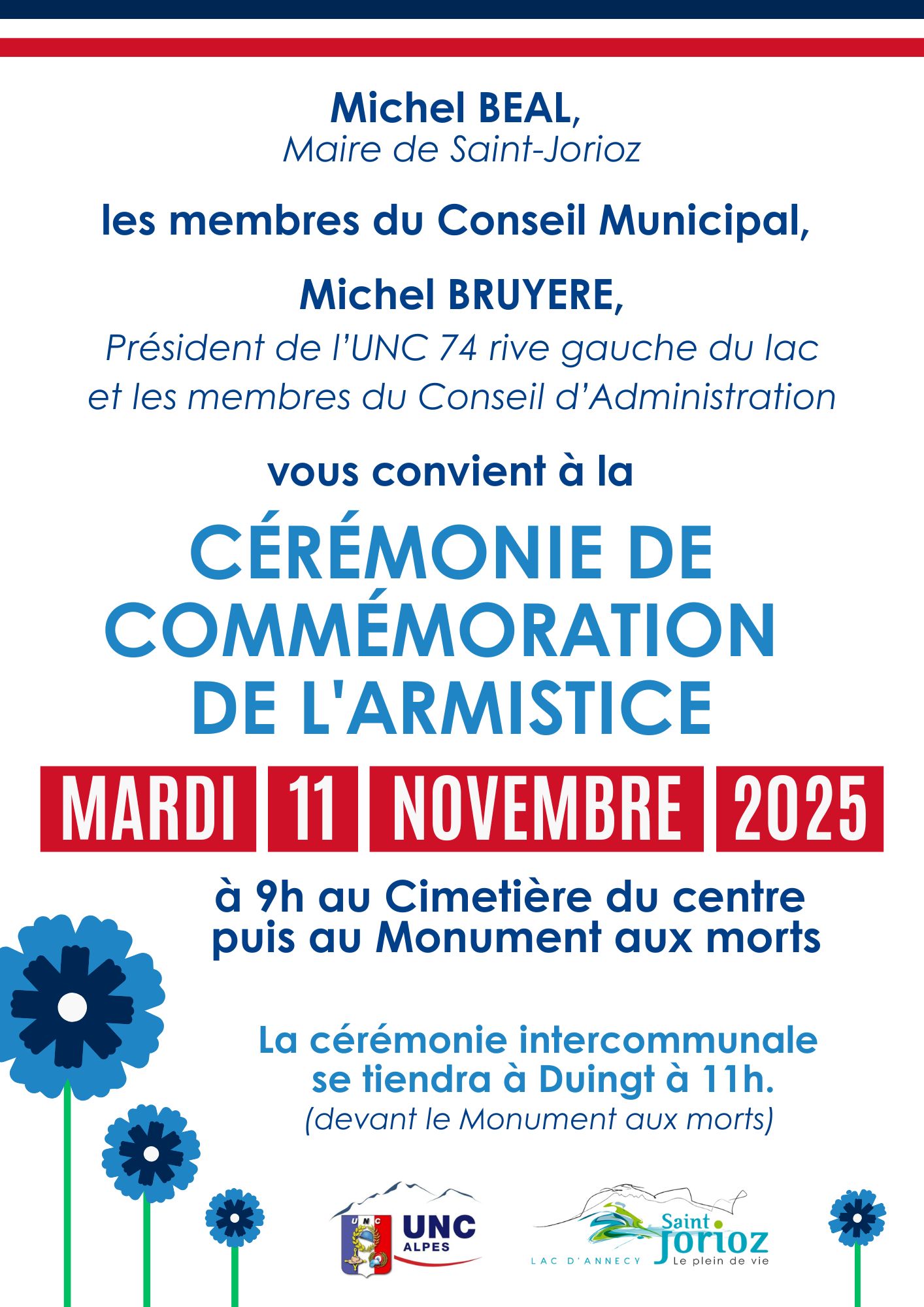 Affiche - Cérémonie de commémoration - 11 novembre 2025.jpg