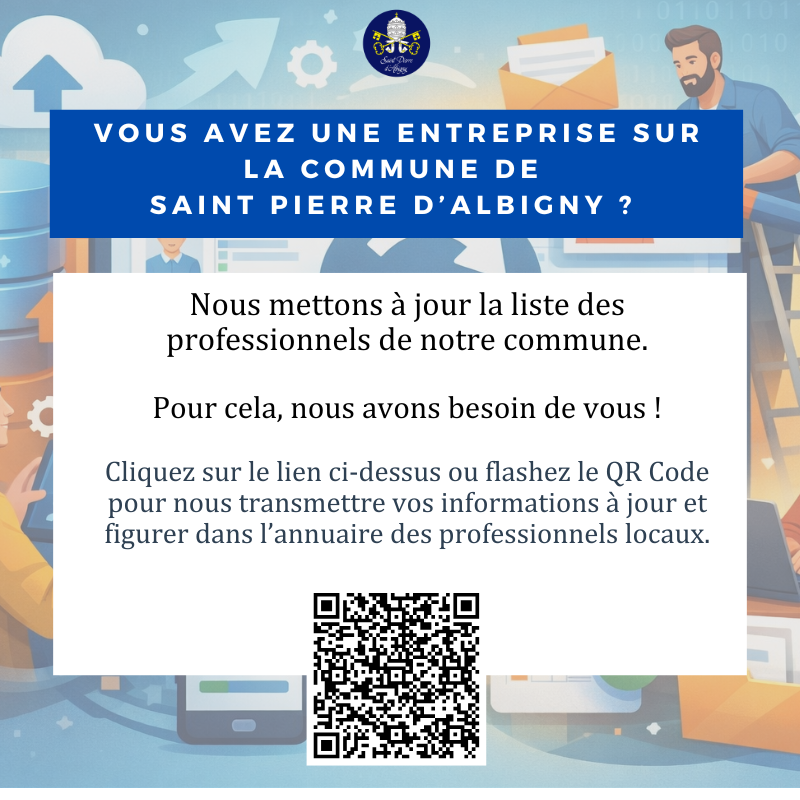 Actualisation de l'annuaire des professionnels locaux