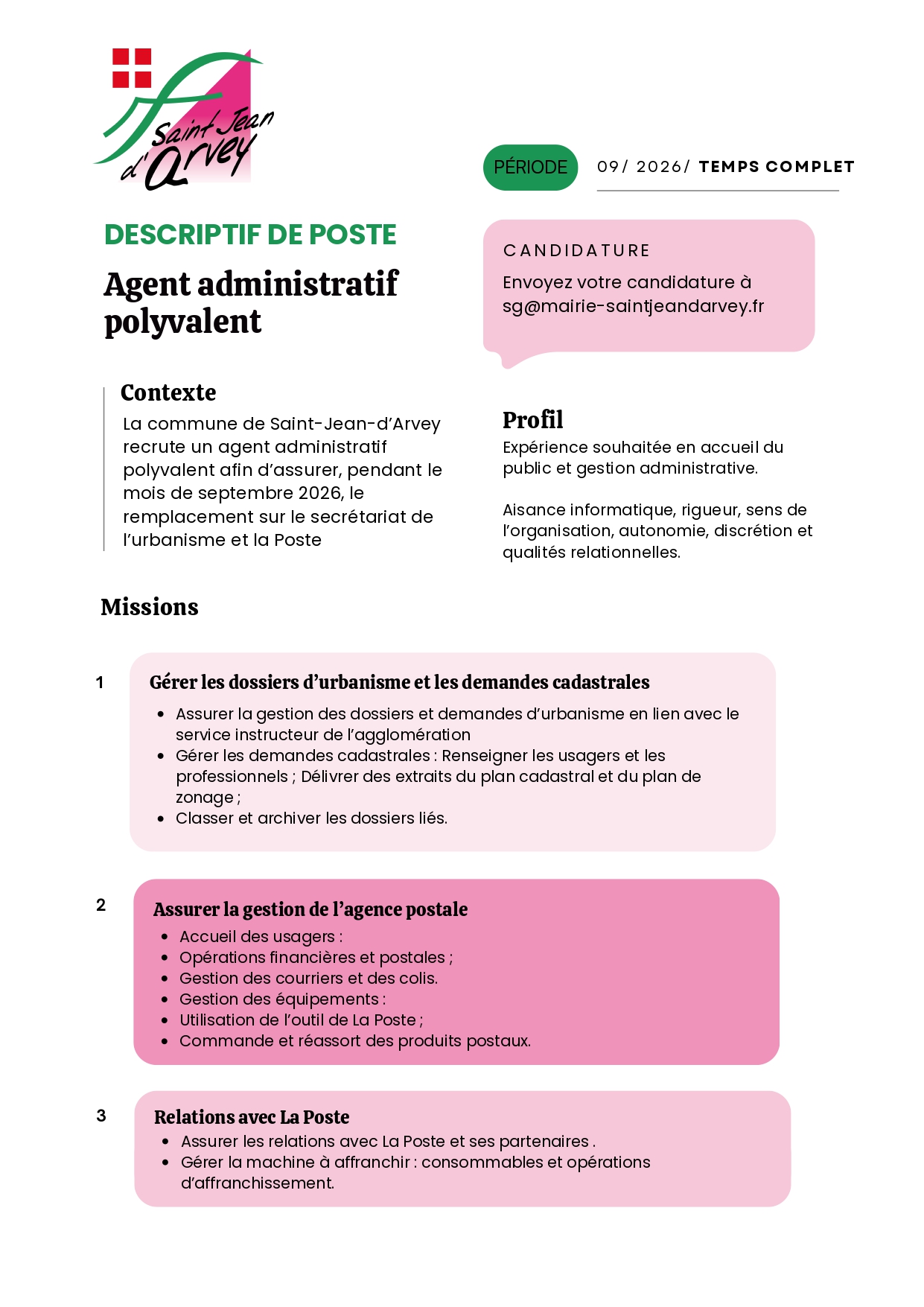 Recrutement – Agent polyvalent administratif – remplacement septembre 2026_page-0001.jpg