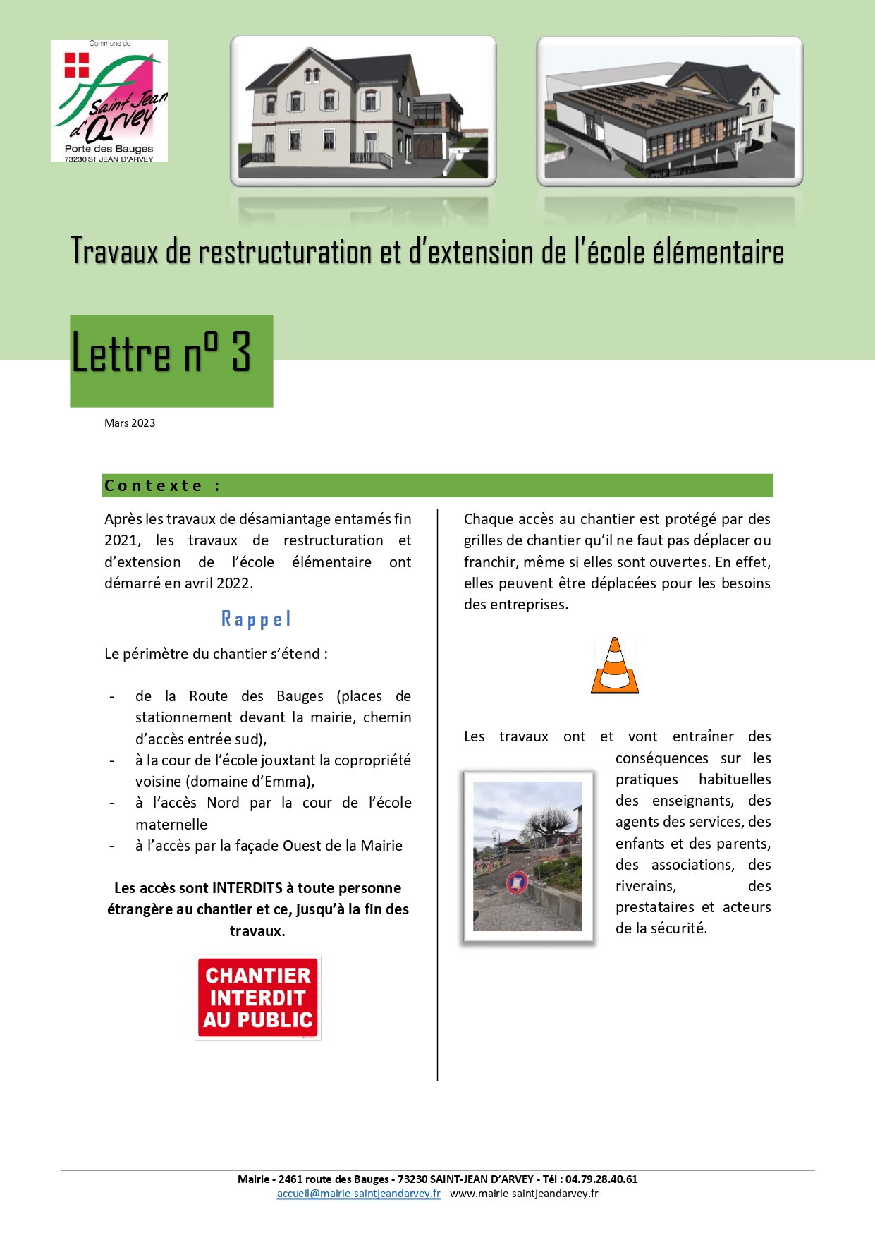 LETTRE 3 - COMMUNICATION SUR LES TRAVAUX DE RESTRUCTURATION ECOLE ELEMENTAIRE_page-0001.jpg