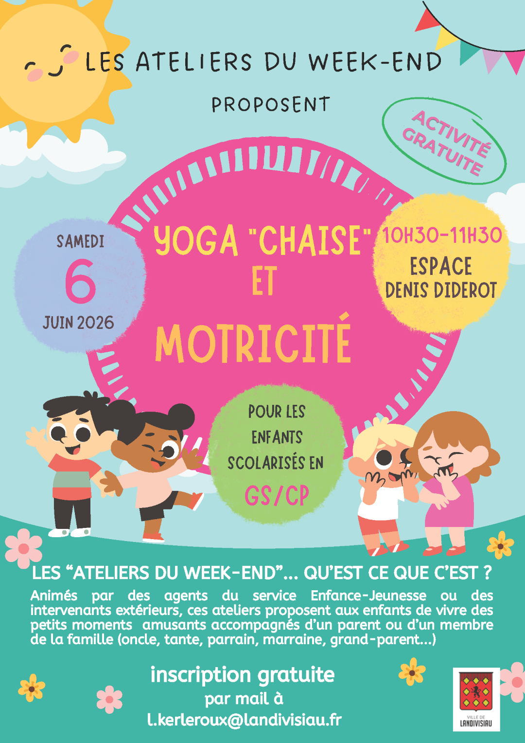 ATELIER DU WEEK END DE YOGA ET DE MOTRICITÉ