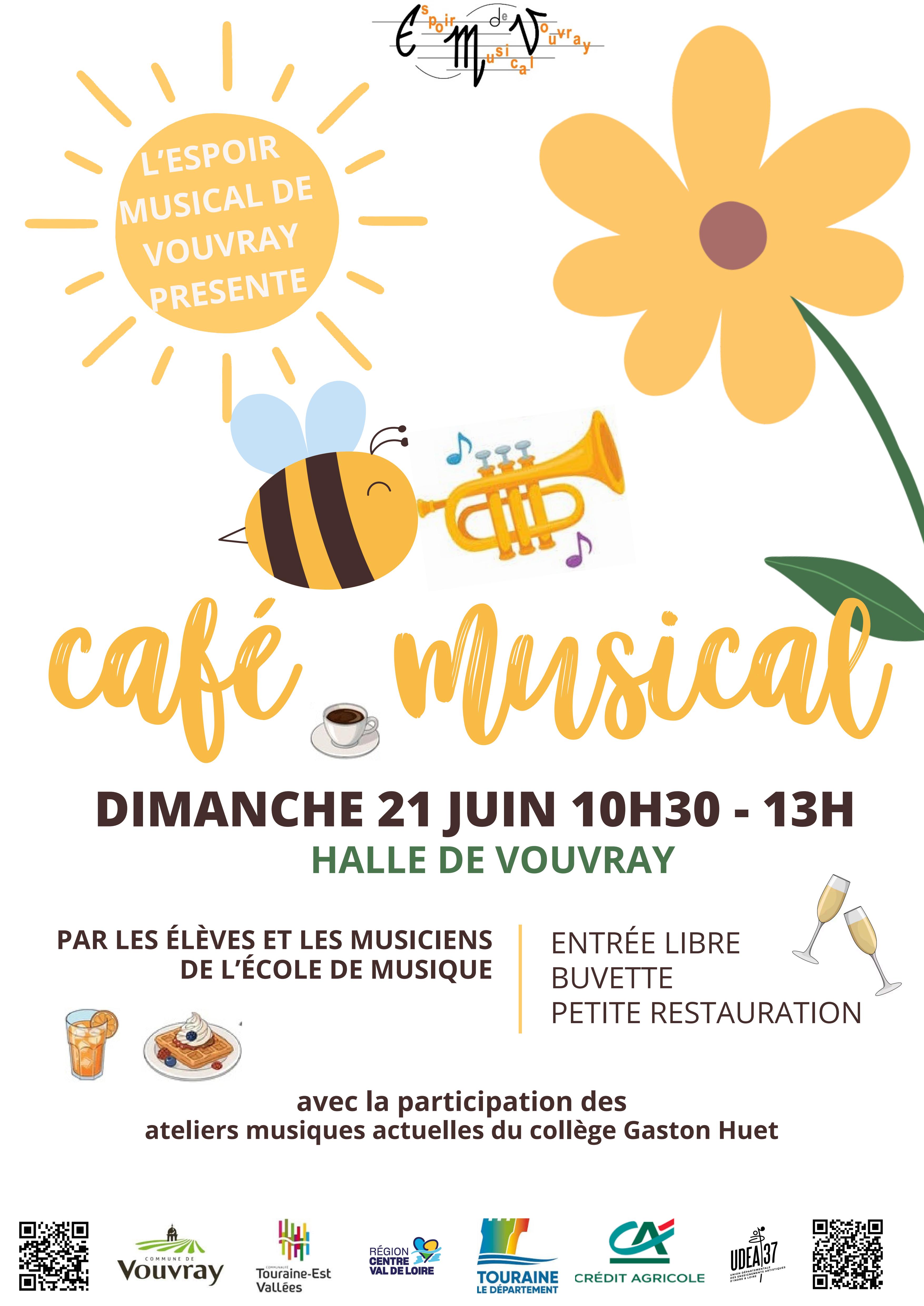 Affiche du café musical 2026