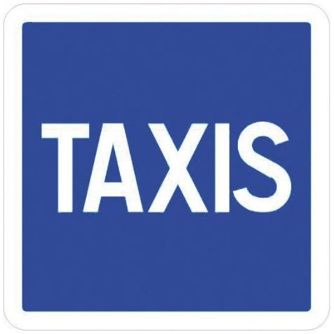 Panneau taxis