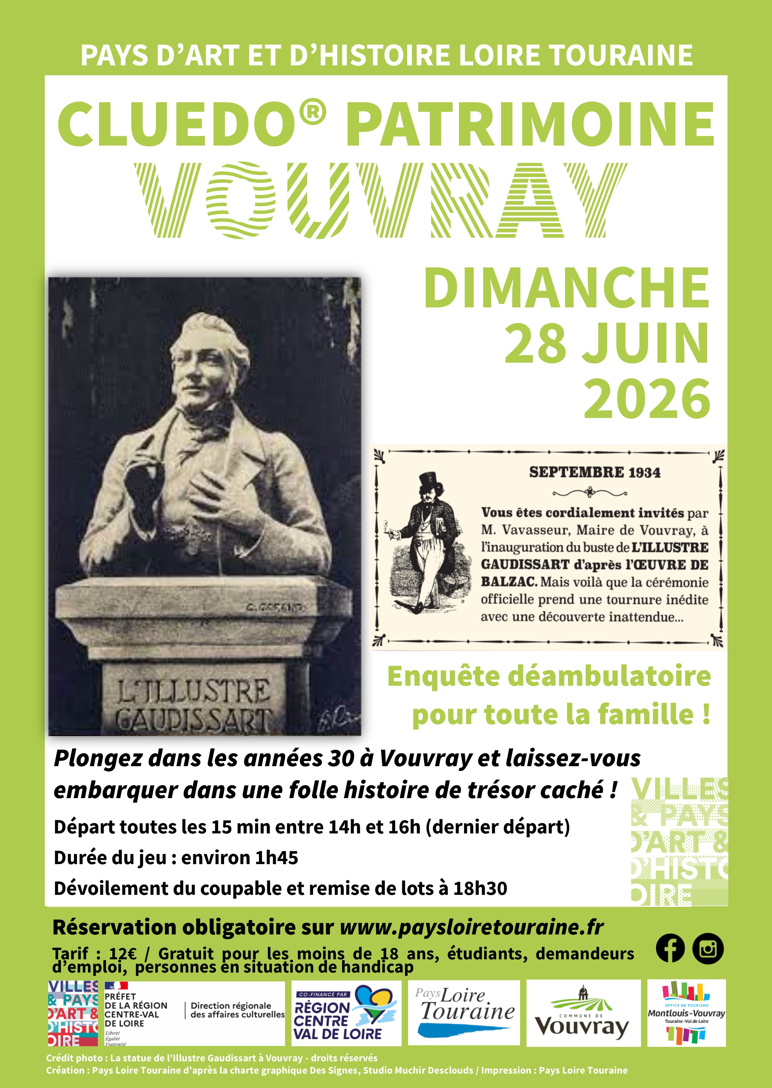 Affiche du Cluedo® patrimoine