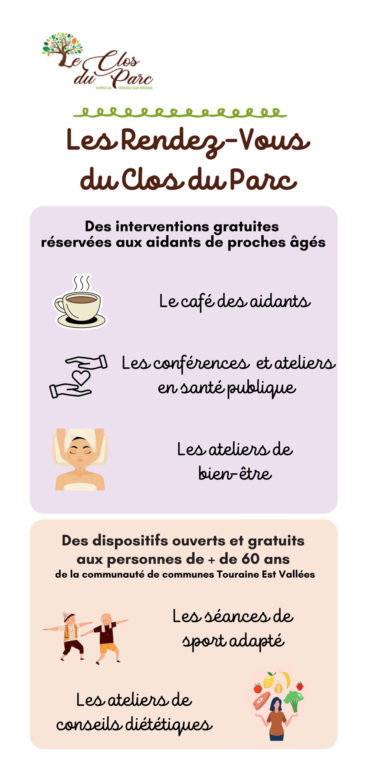 Affiche des Rendez-vous du Clos du parc