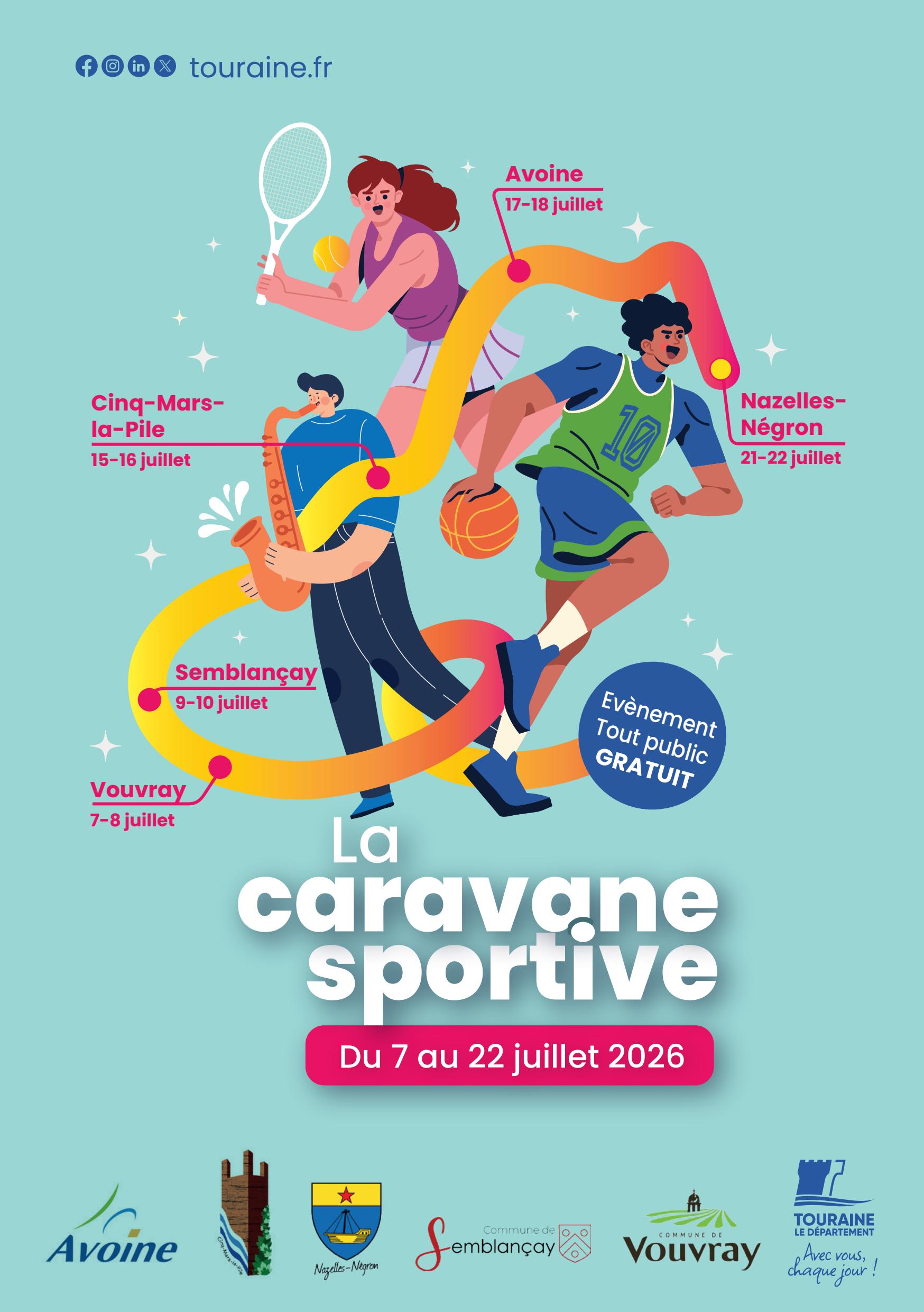 Affiche de la Caravane sportive 2026