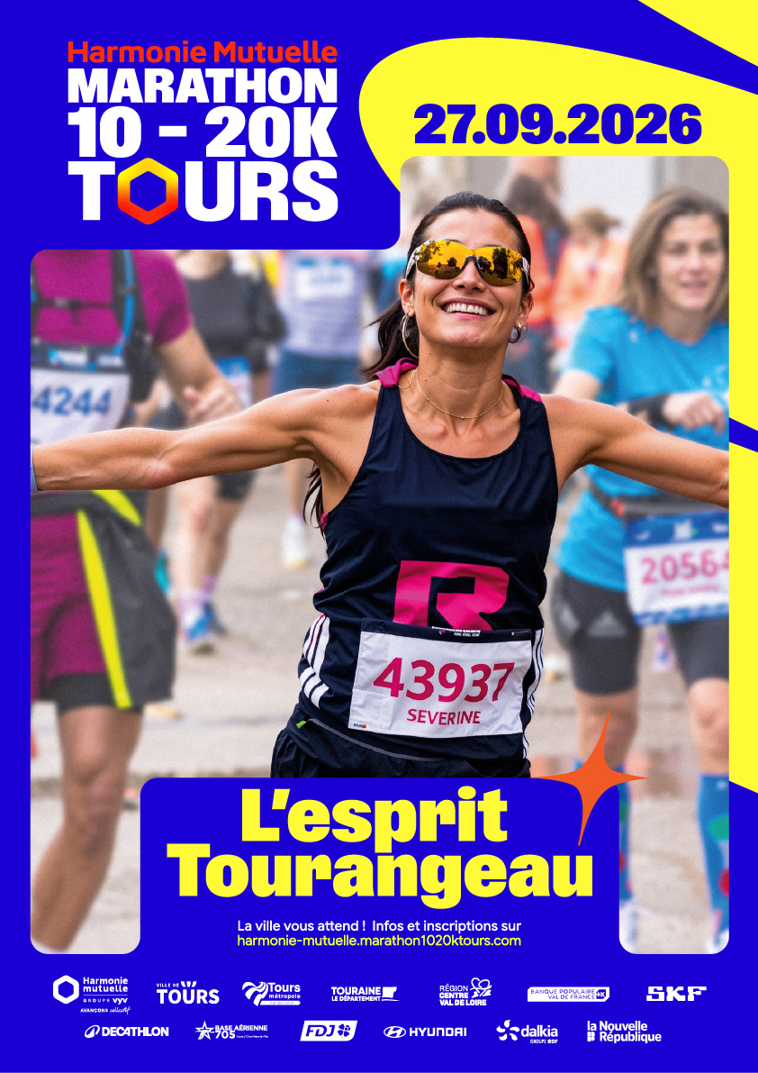 Affiche du marathon de Tours 2026