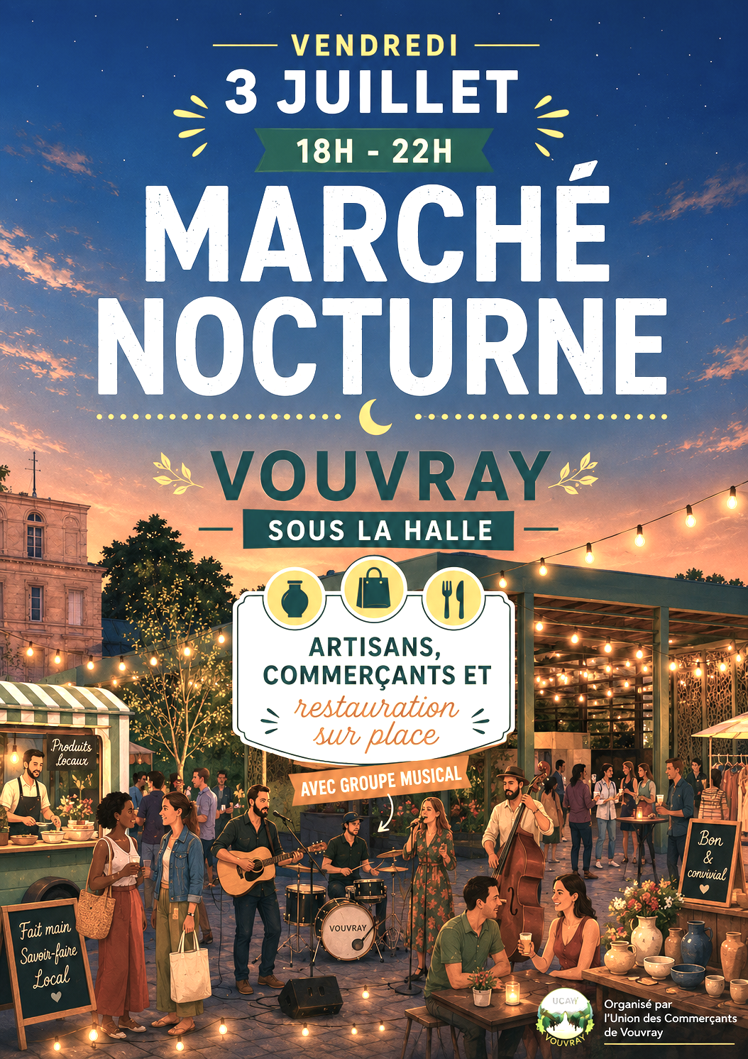 Affiche du marché nocturne 2026