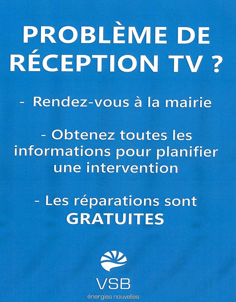PROBLEME DE RECEPTION TV/VSB énergies nouvelles