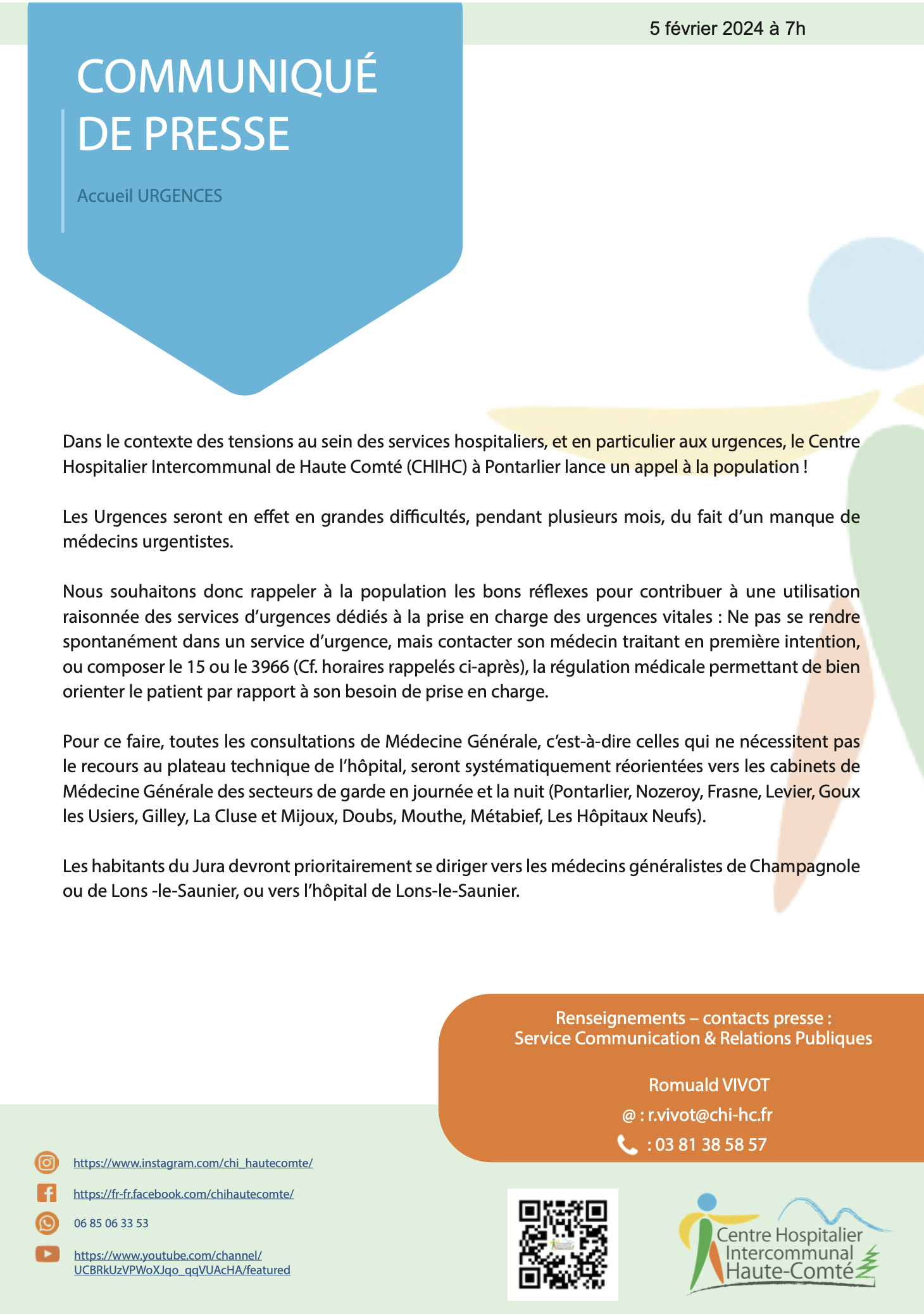 Accueil URGENCES