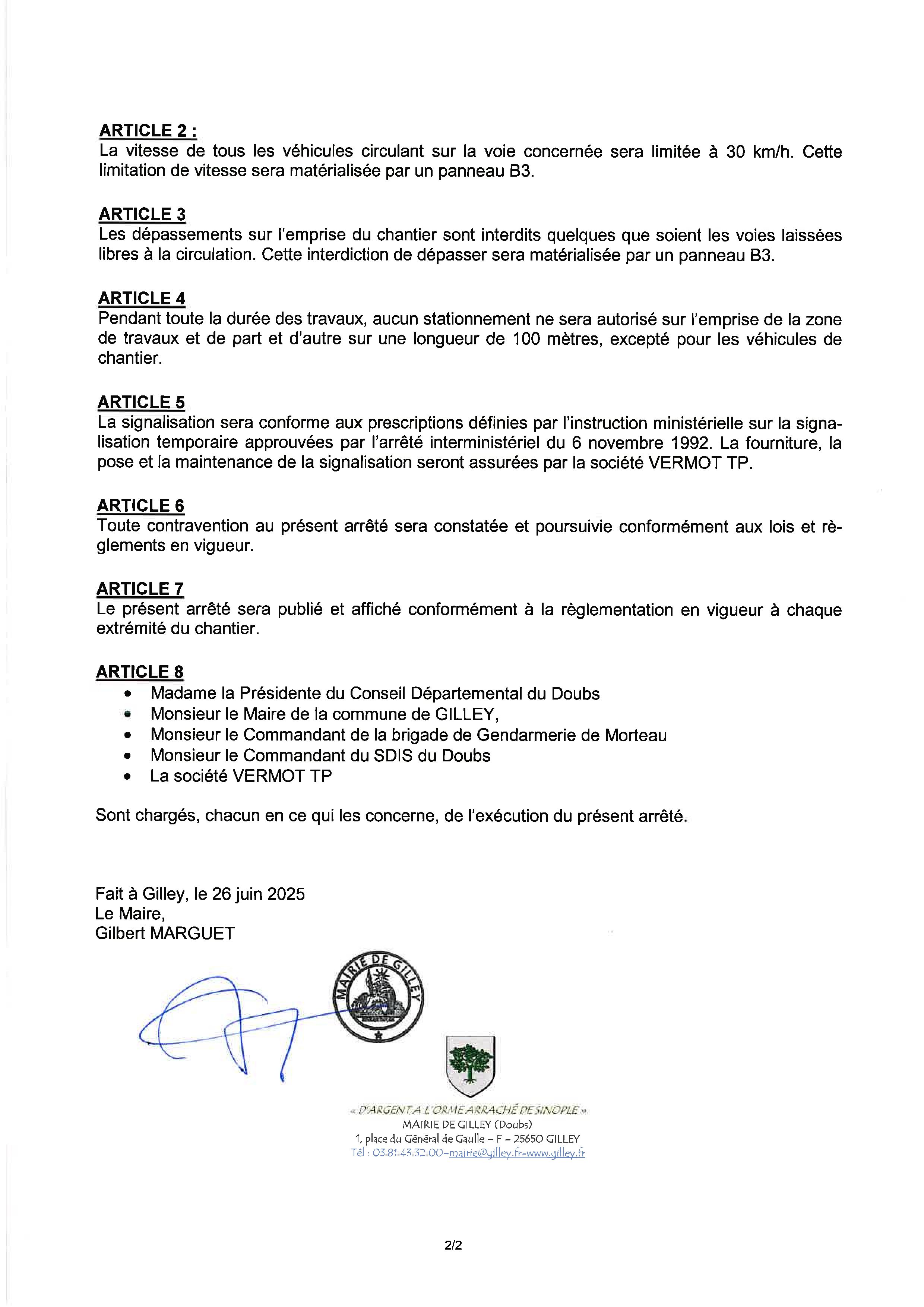2025 49 - ARRETE REGLEMENT DE CIRCULATION - RUE JEAN DE LATTRE_0002.jpg
