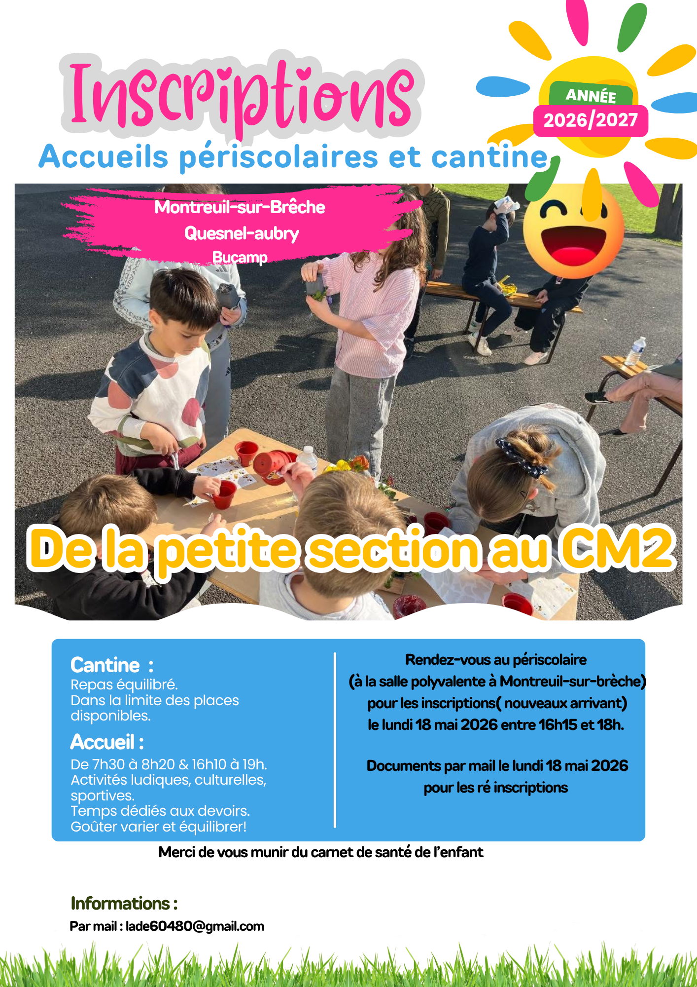 Affiche Annonce Inscriptions Animations Périscolaire Simple Moderne Coloré.png