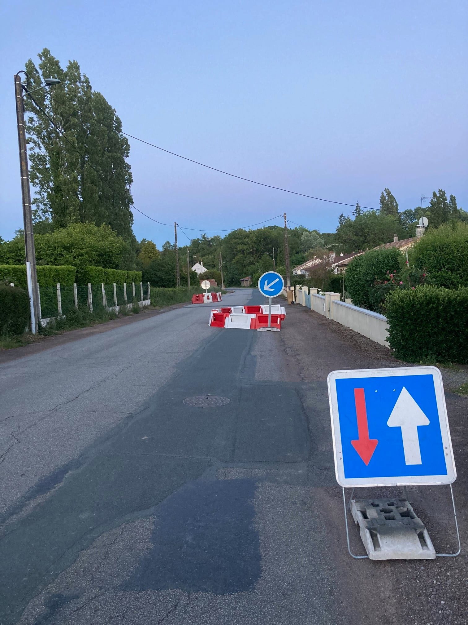 Chicanes rue du Moulin Fleury