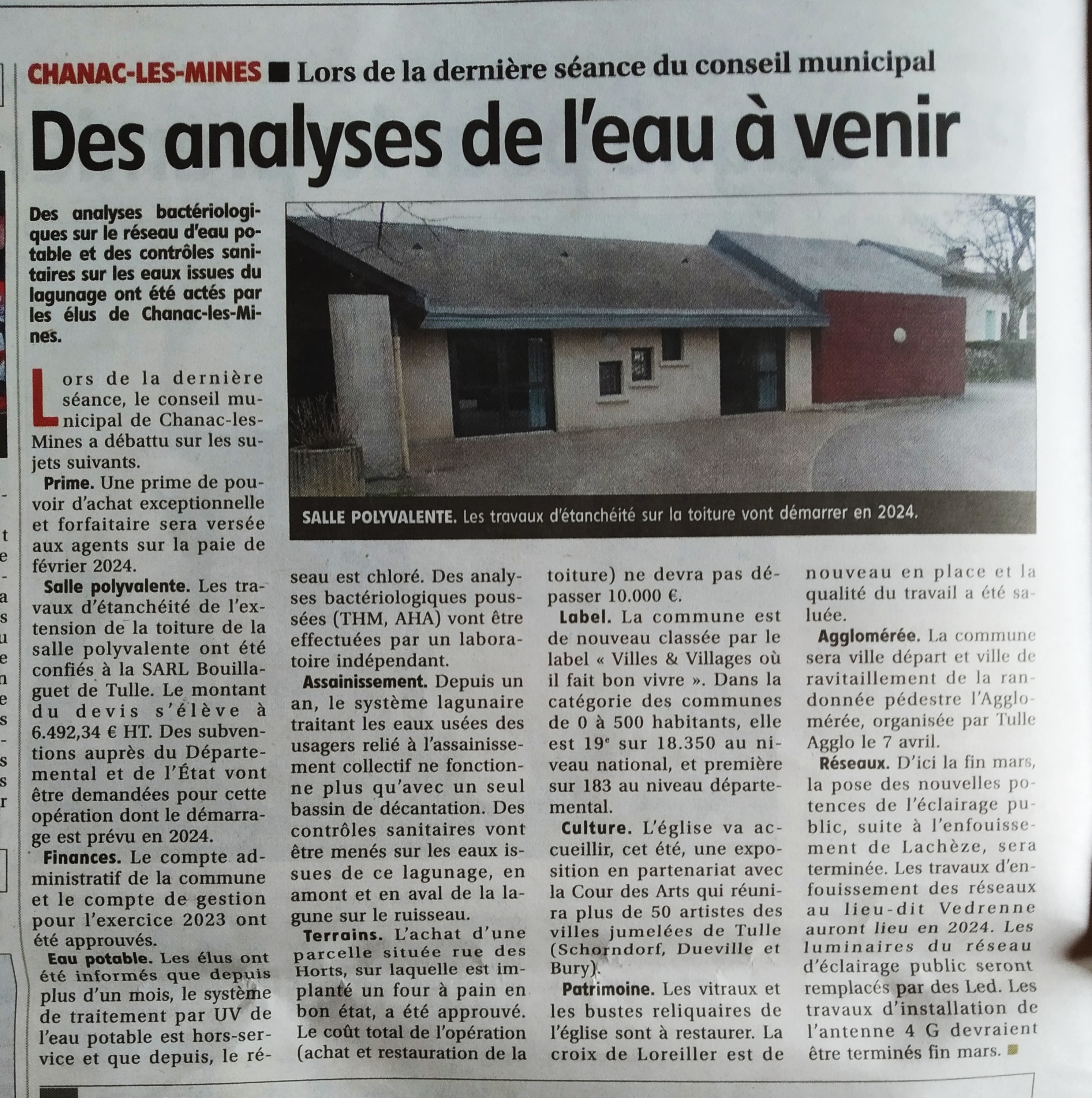 La Montagne 23 février 2024